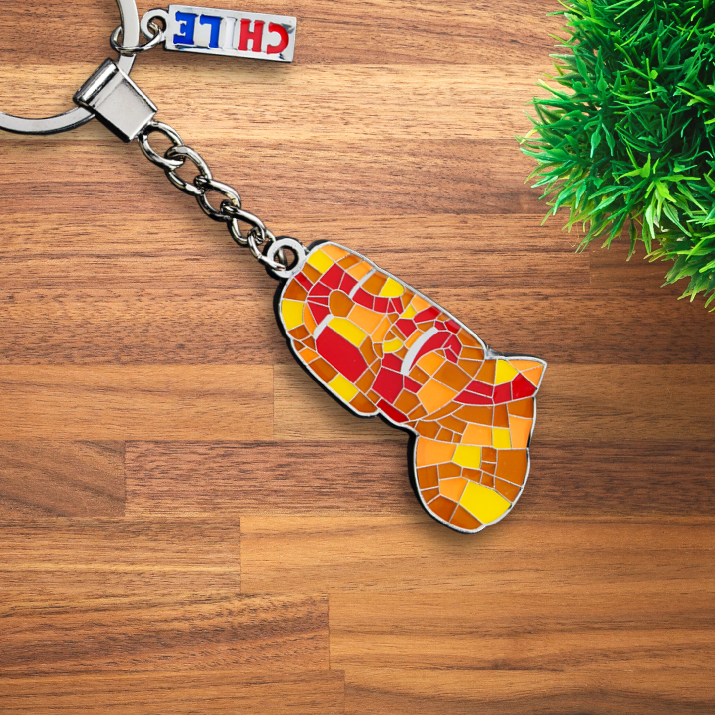 Llavero Metálico Mosaico Rapa Nui