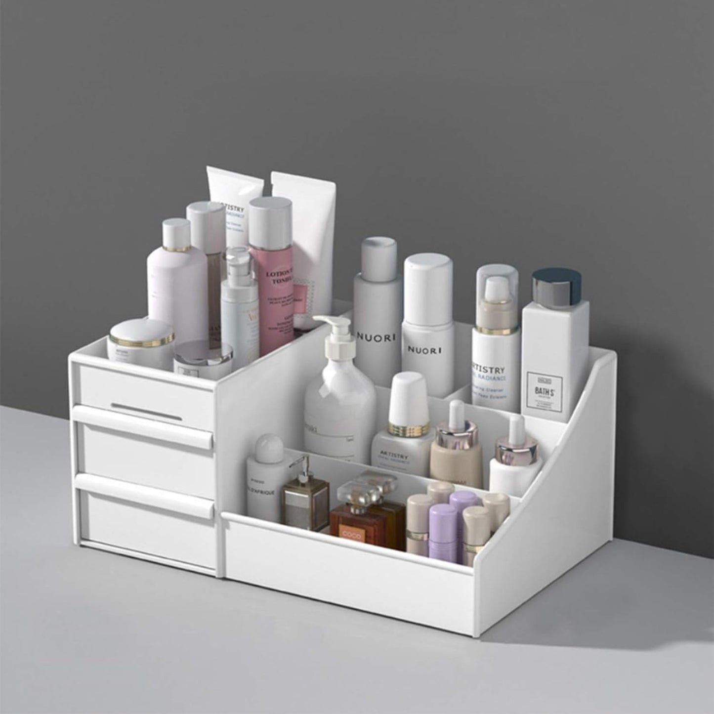 Cajas Organizadoras Multiusos Escritorio 3 Cajones Blanco
