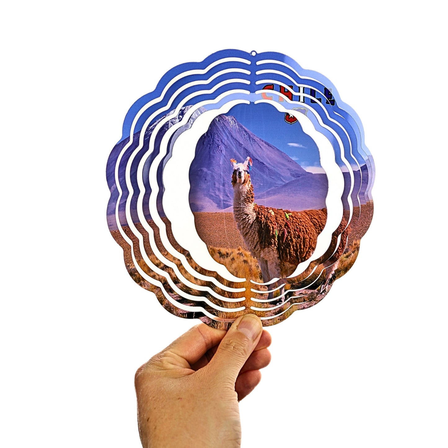 Colgante Remolino De Viento 3D Diseños De Chile Alpaca