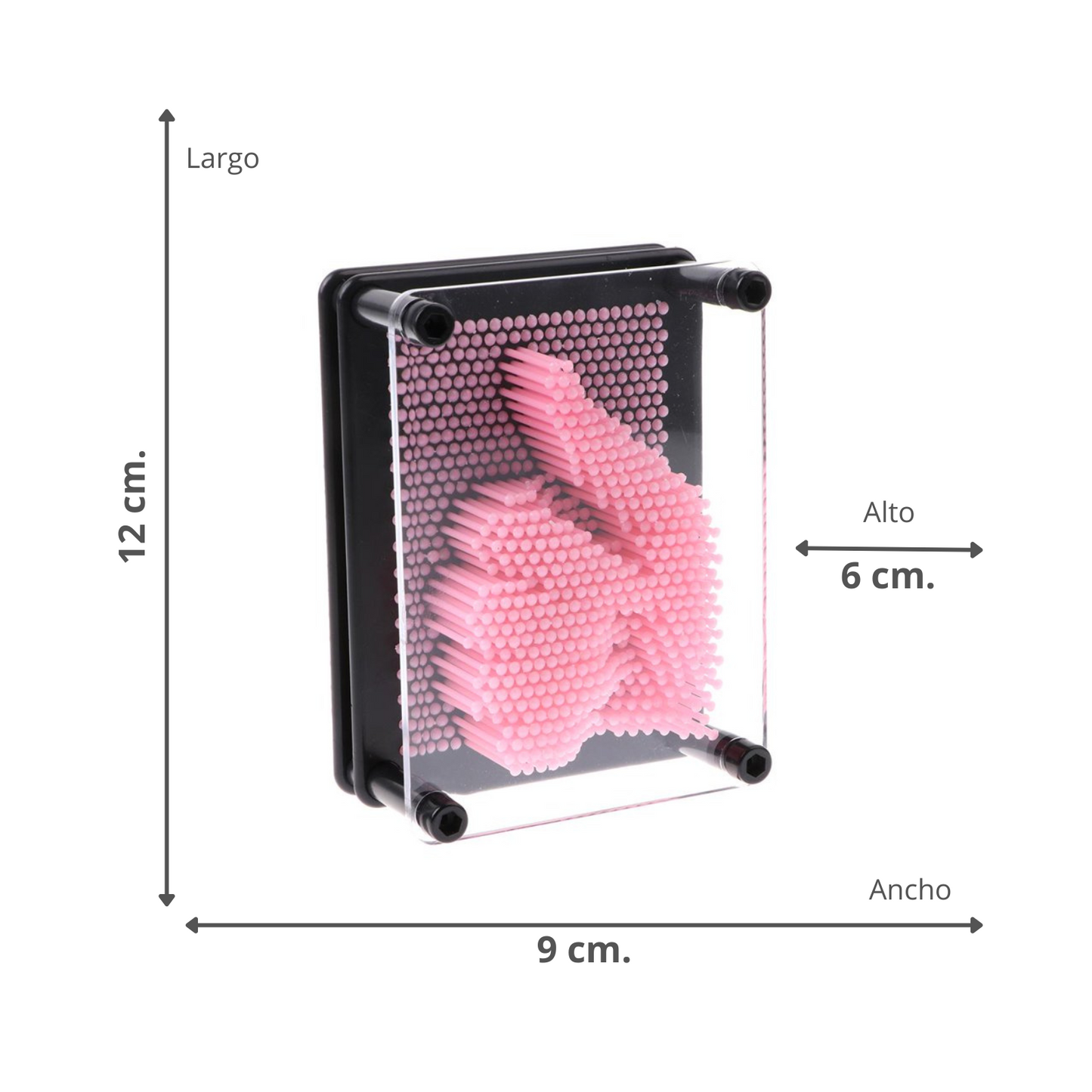 Juego Pin Art 3D Molde Didáctico Rosado