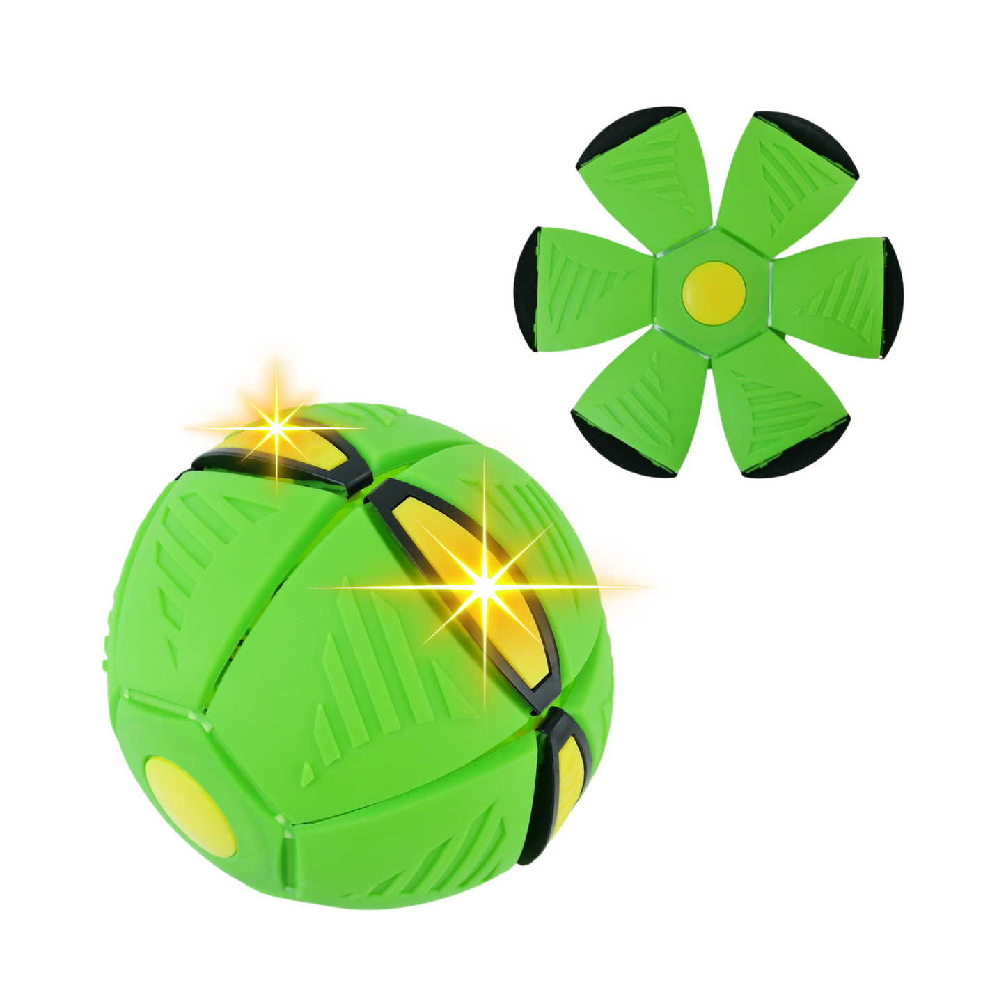Frisbee Pelota Mágica Con Luz Led Verde