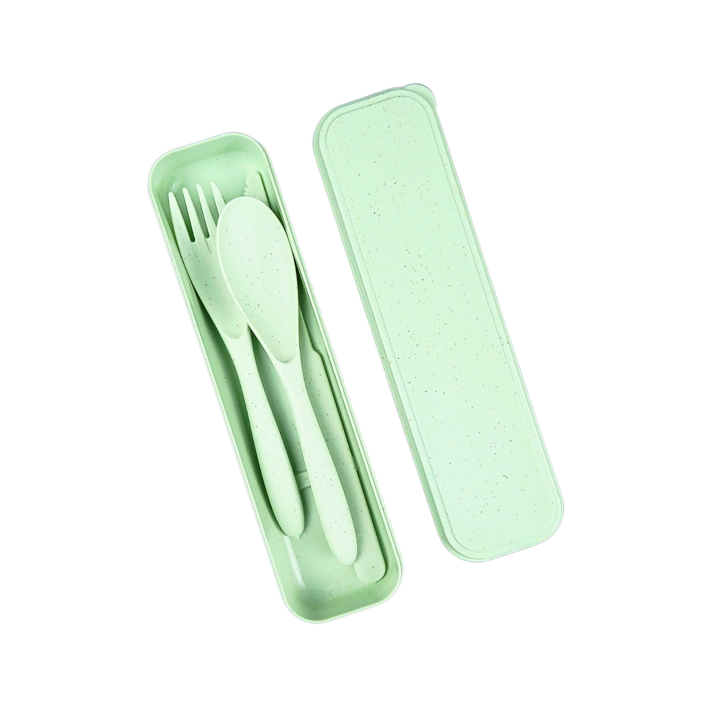 Set Cubiertos De Trigo Ecológico BPA Free Verde