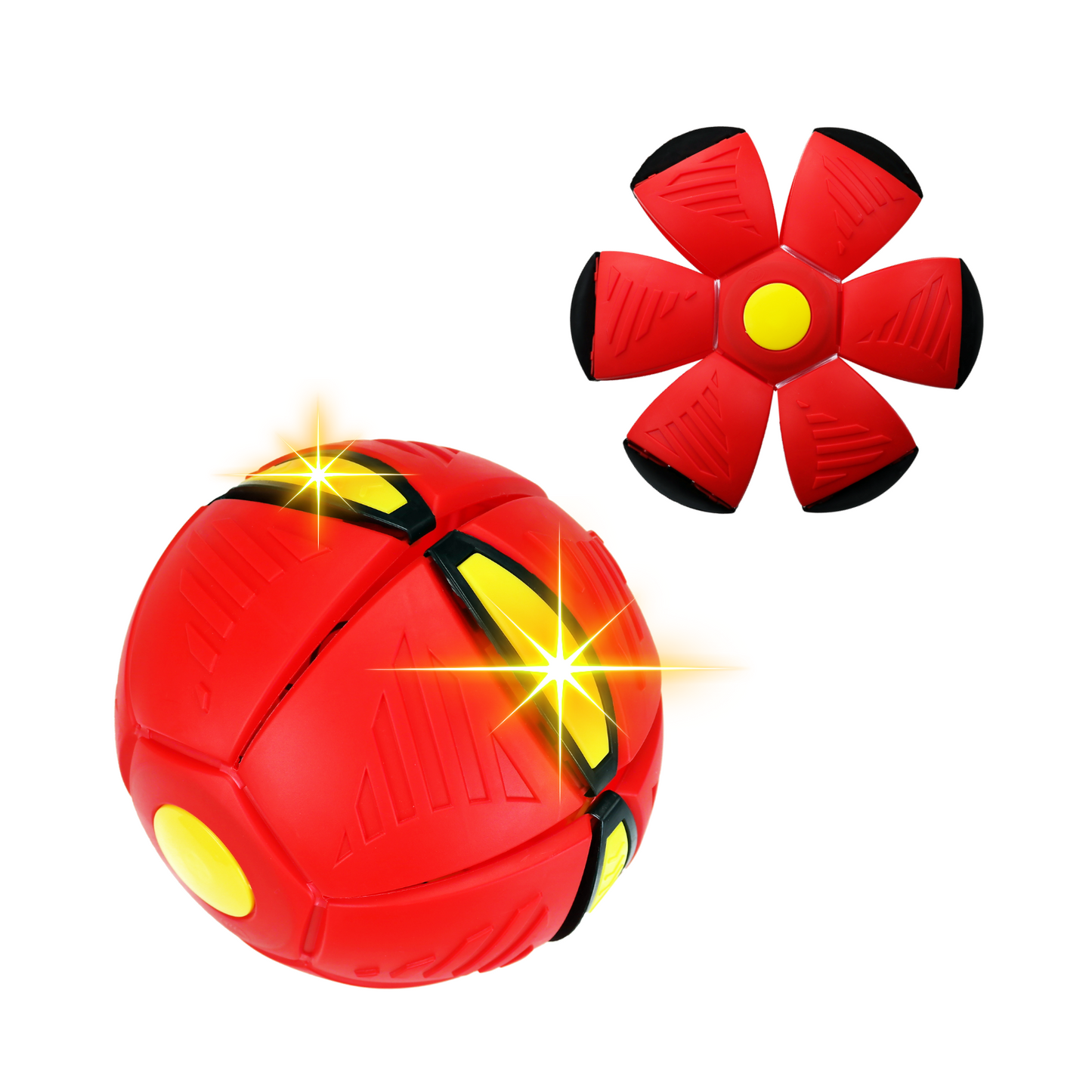 Frisbee Pelota Mágica Con Luz Led Rojo