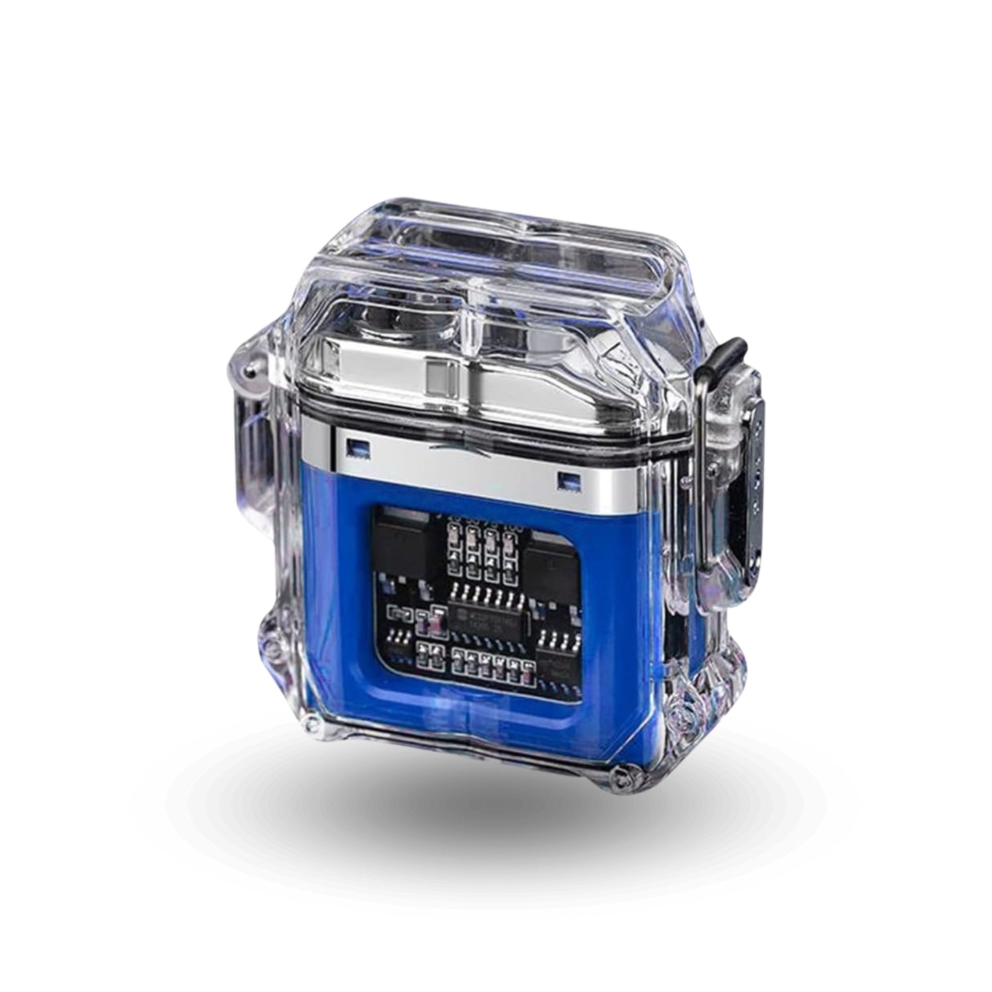 Encendedor de Plasma Doble Arco Recargable Azul