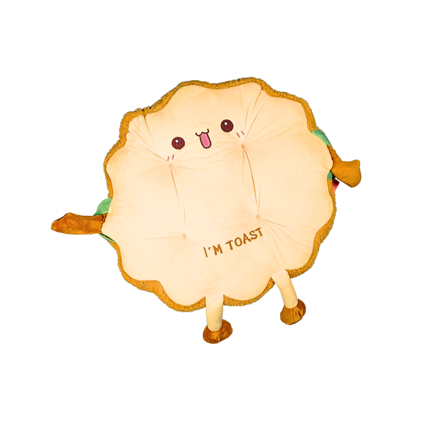Cojín Para Silla Tostada Kawaii Redondo