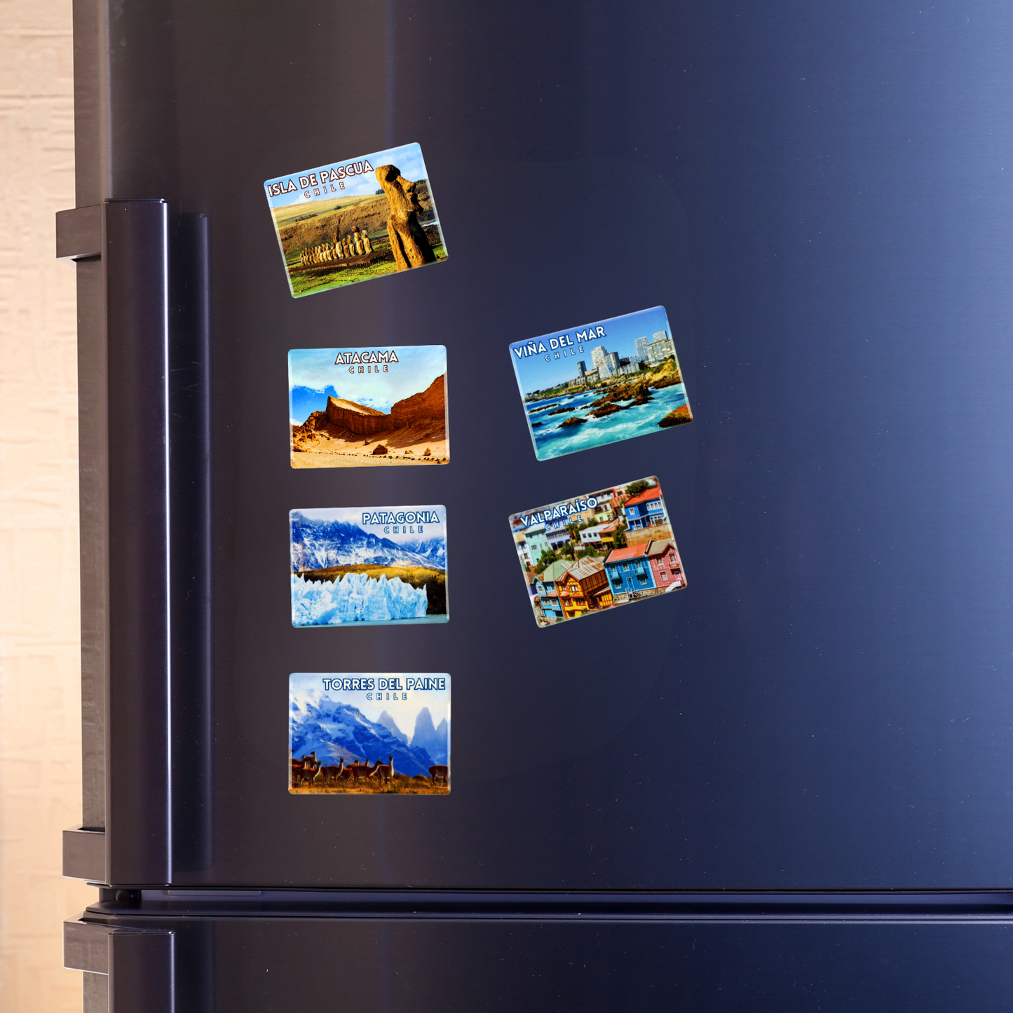 Imán Cerámico Liso Souvenir de Chile Valparaiso