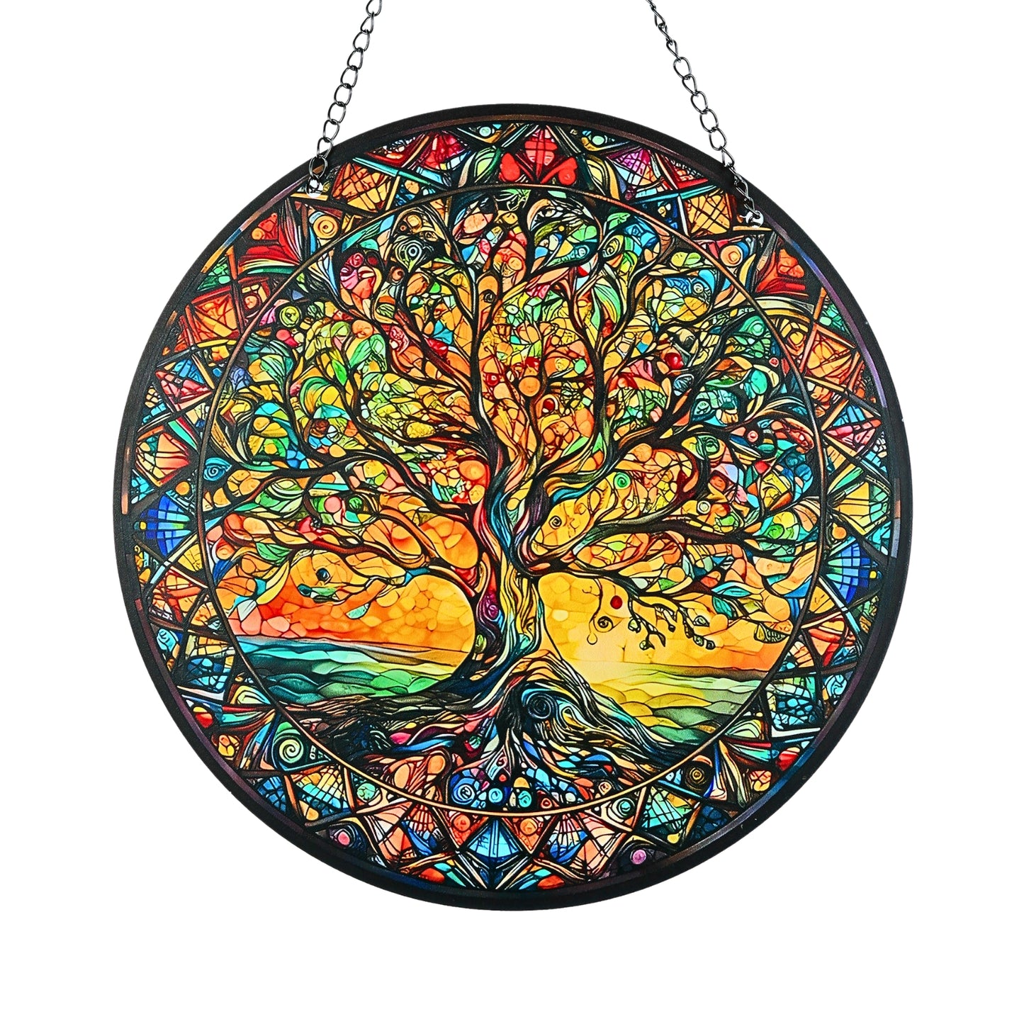 Adorno Colgante Acrílico Atrapasol Arbol de Vida