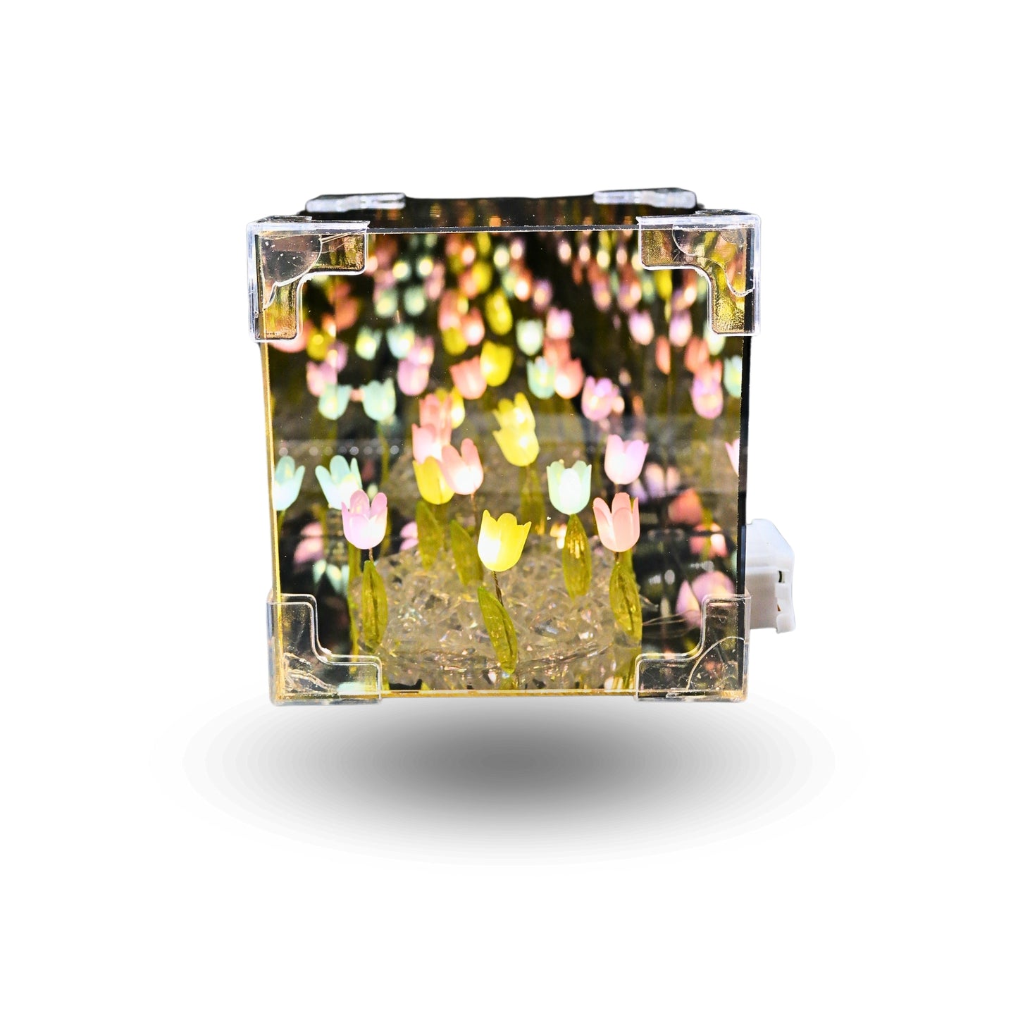 Lámpara Cubo Led Decorativa Tulipán