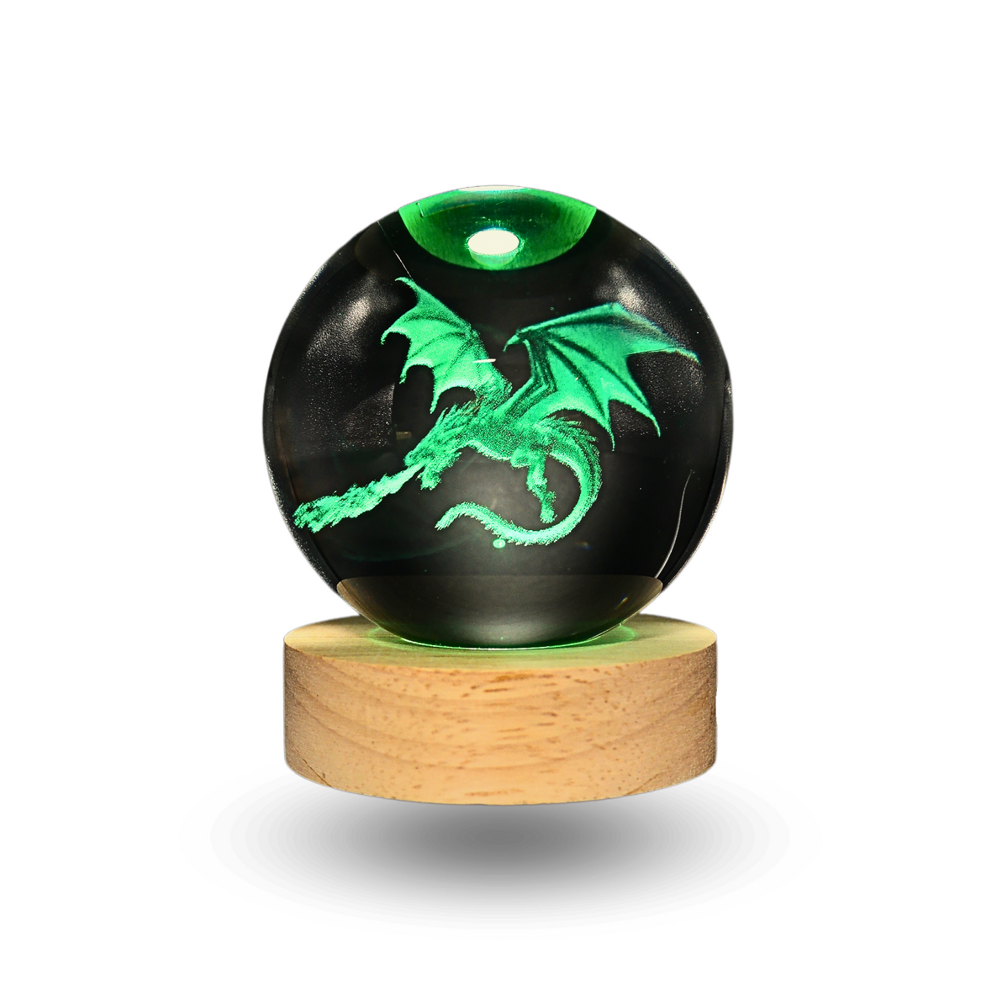 Lampara Bola De Cristal LED RGB Colores Dragón
