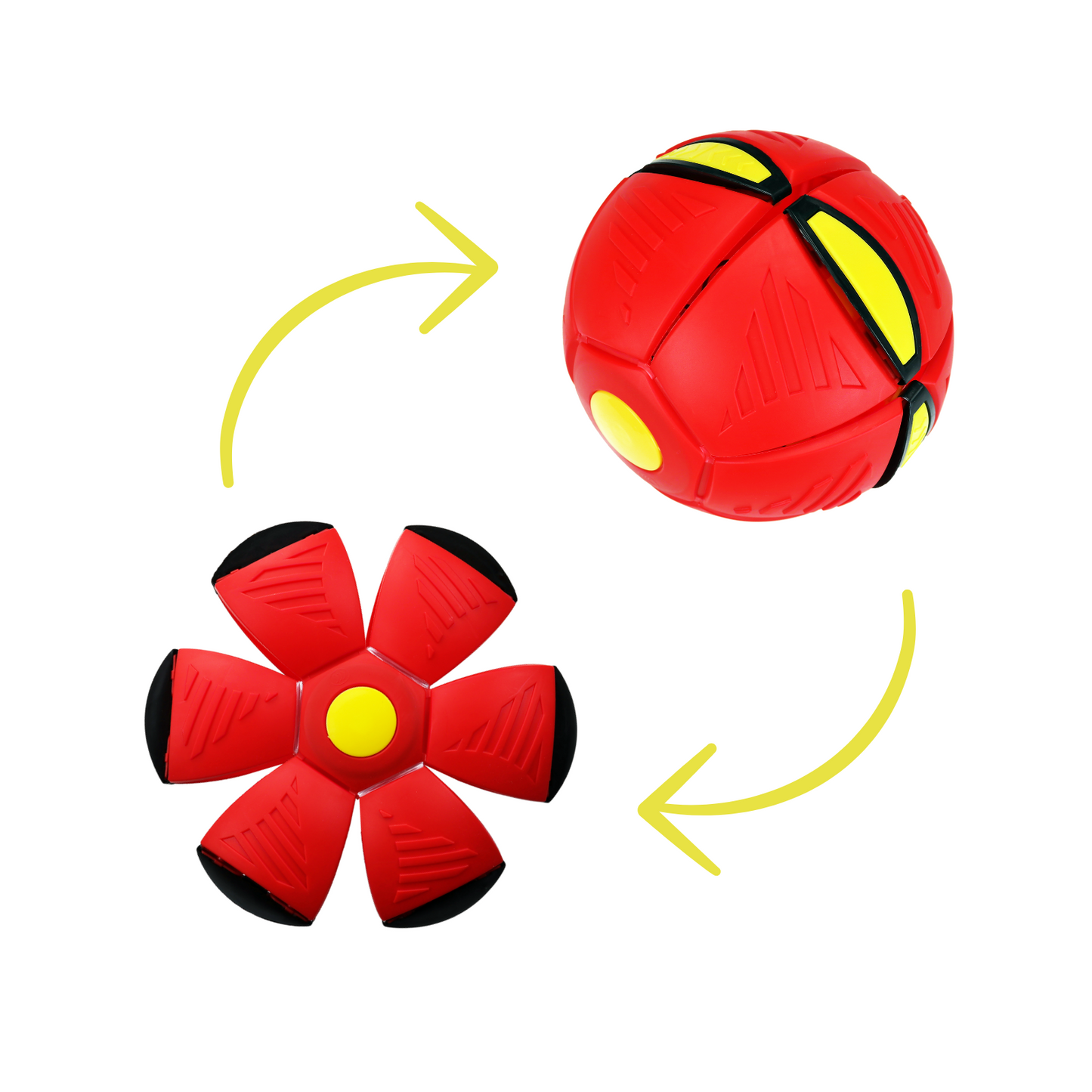 Frisbee Pelota Mágica Con Luz Led Rojo