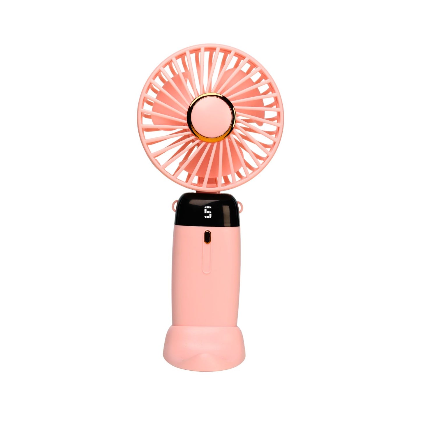 Mini Ventilador Mano Portátil Recargable Usb 5 Velocidades Rosa