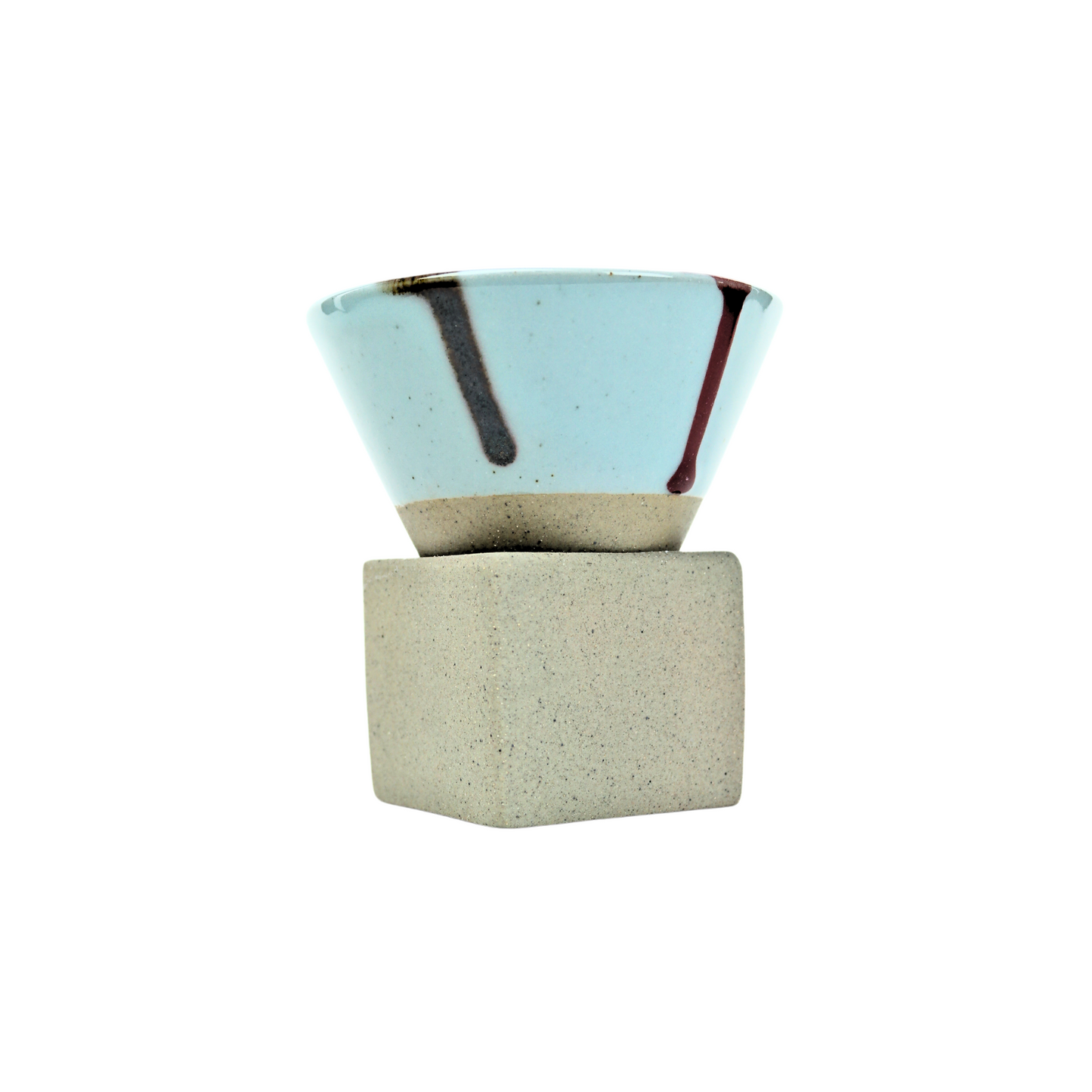Tazas de Café Corto Japonesas de Cerámica 90 ml Celeste