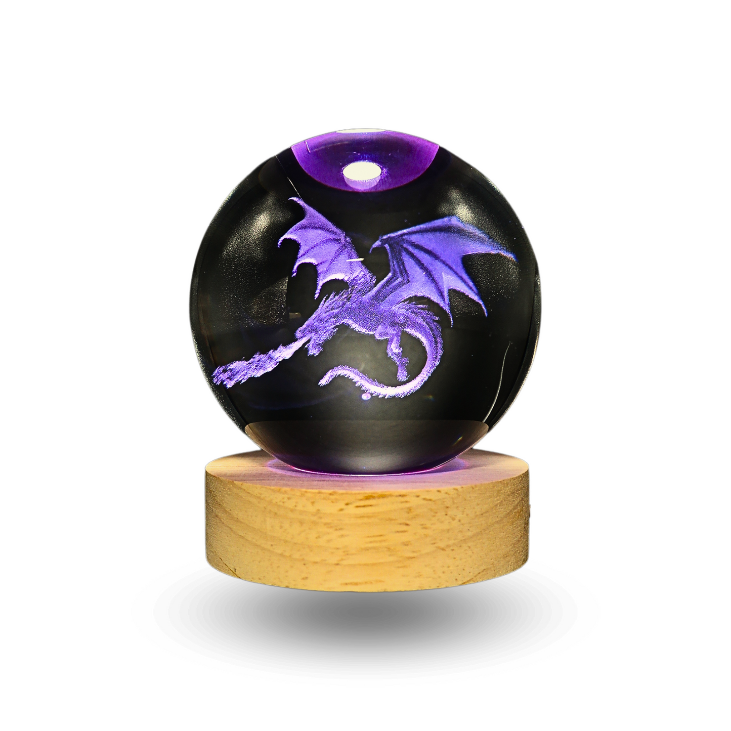 Lampara Bola De Cristal LED RGB Colores Dragón