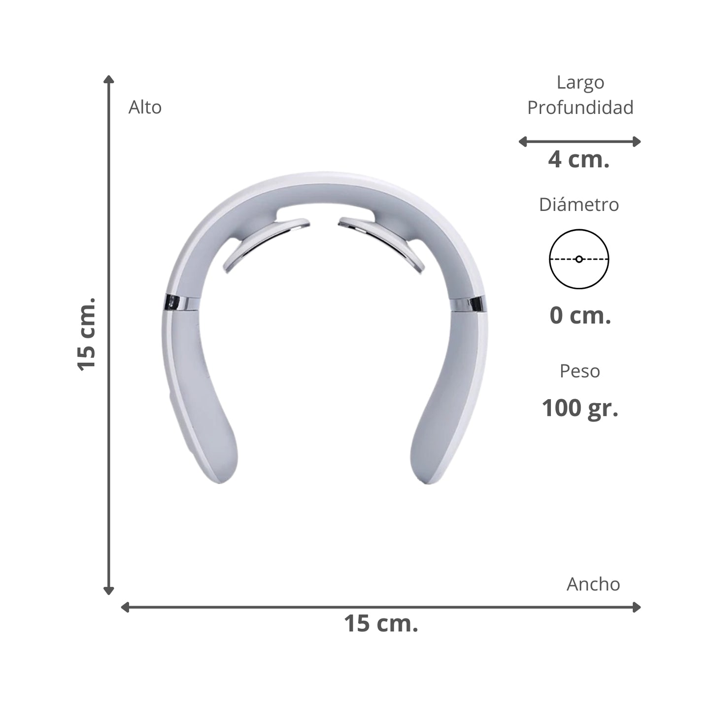 Masajeador Cervical Cuello Tens Compresa