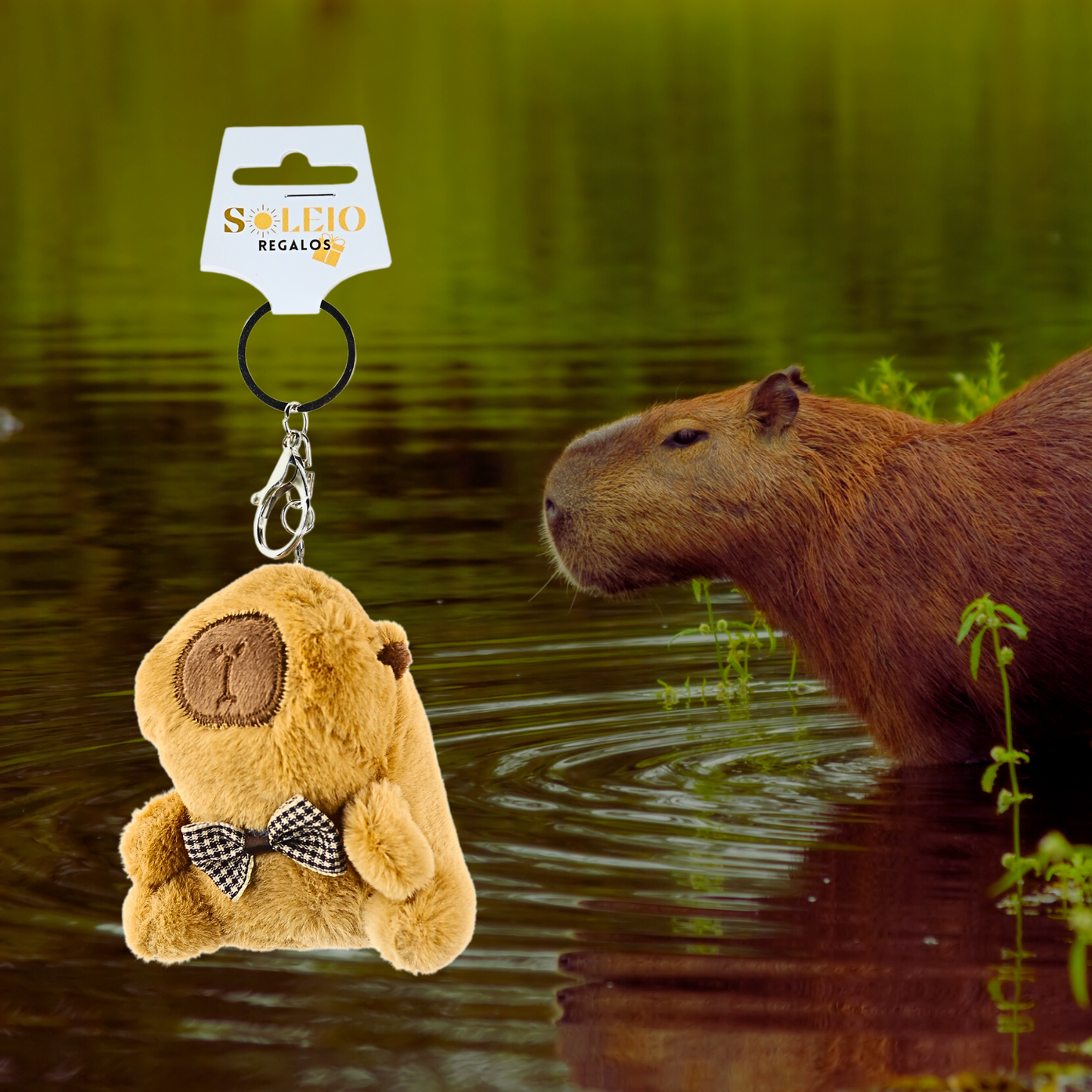 Llavero de Peluche Colgante Capibara