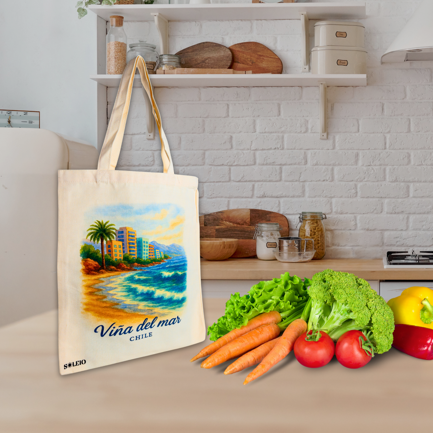 Bolsa De Lona Ecológica Reutilizable Viña del Mar