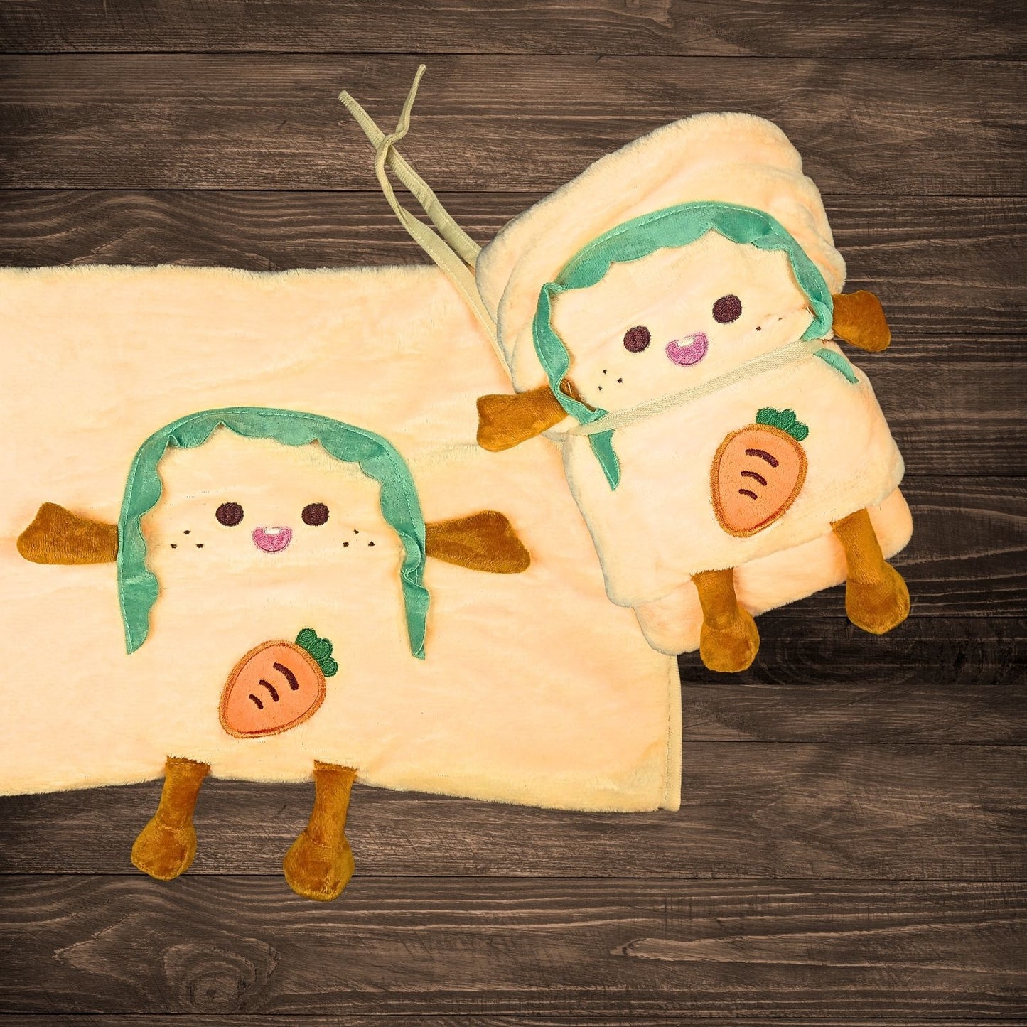 Manta Frazada Diseño De Tostada Kawaii