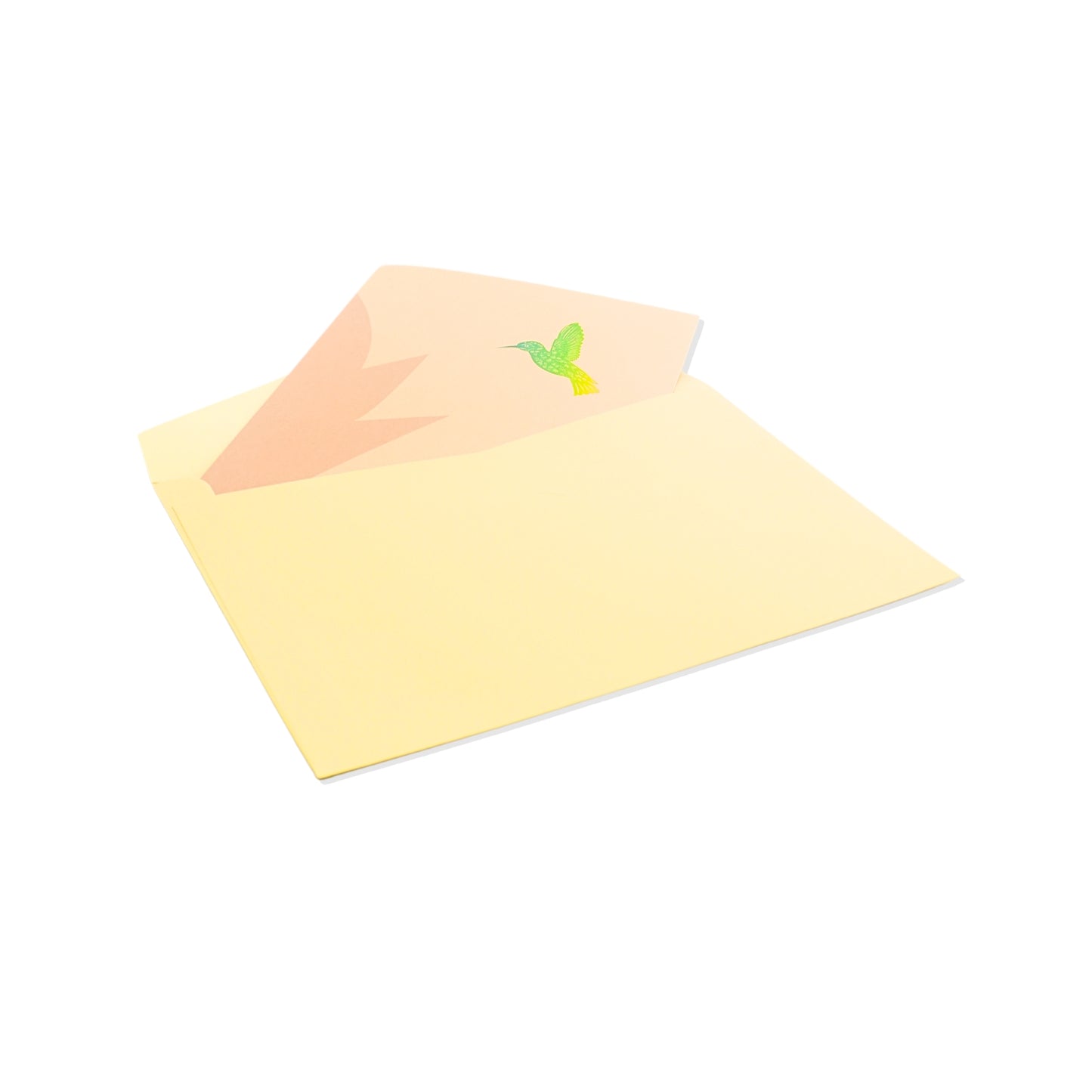 Tarjeta Felicitaciones Plegable Colibrí con Efecto 3D