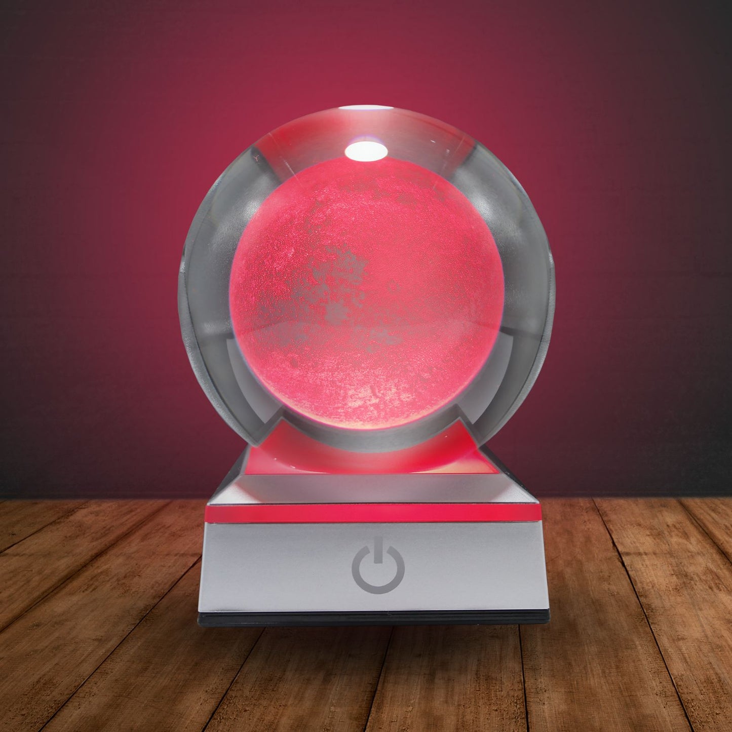 Bola de Cristal LED RGB Diseños 3D Multicolor Luna
