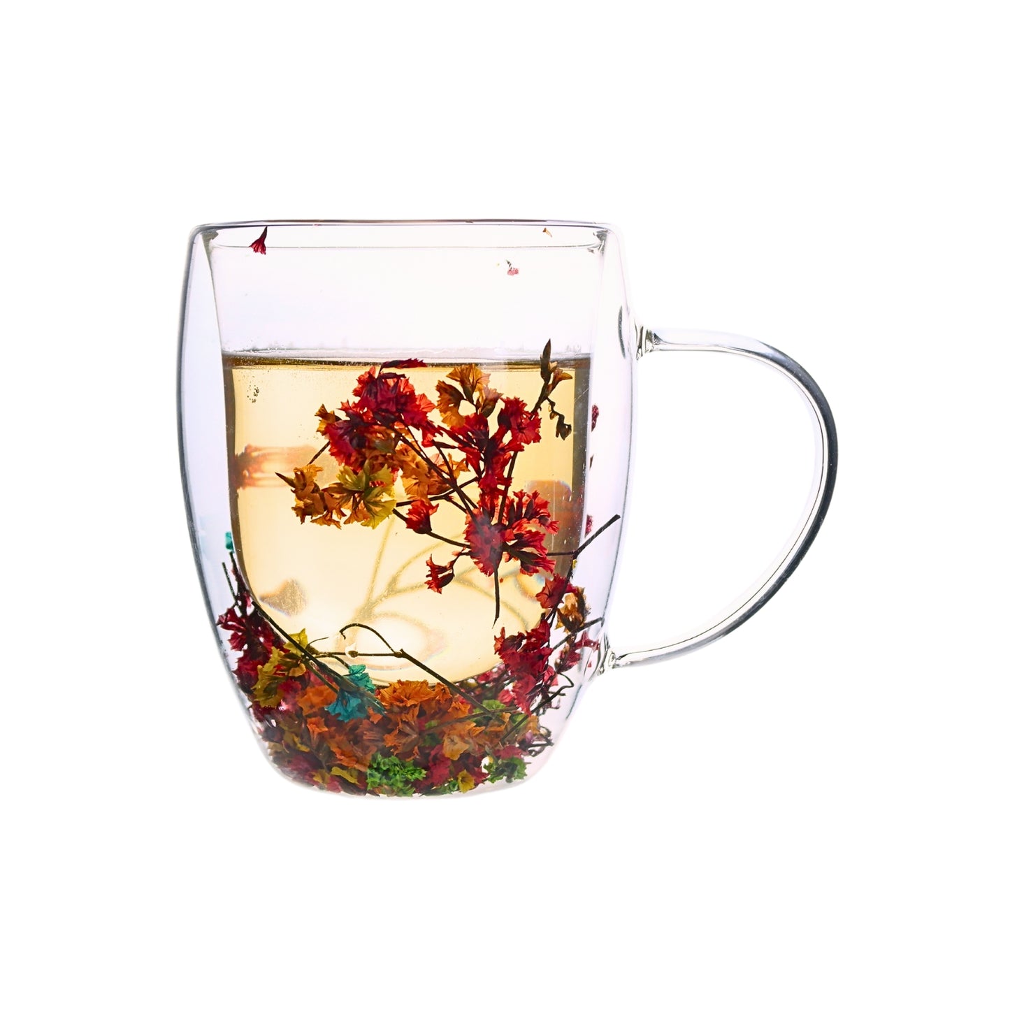 Tazas Mug Doble Pared con Flores Eternas Roja