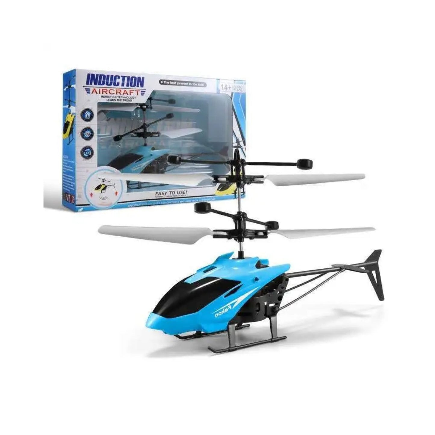 Juguete Helicóptero de Inducción Volador Azul