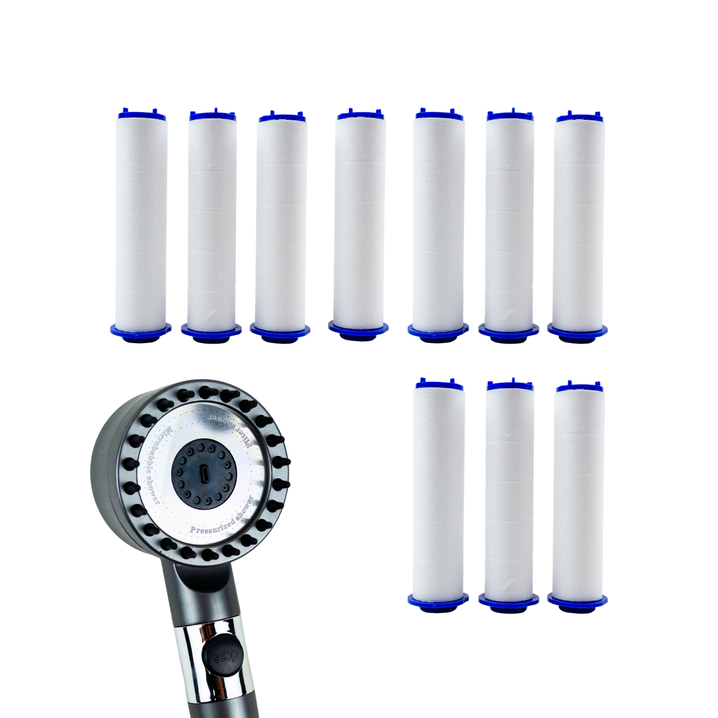 Pack 10 Filtros de Ducha de Algodón PP Agua Pura Ducha Saludable