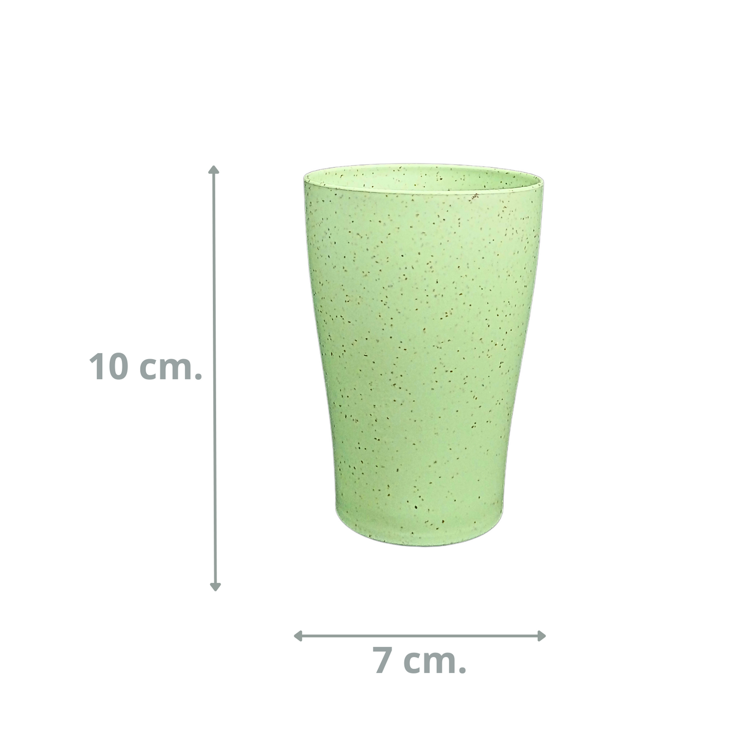 Pack 4 Vasos Fibra De Trigo Ecologico BPA Free