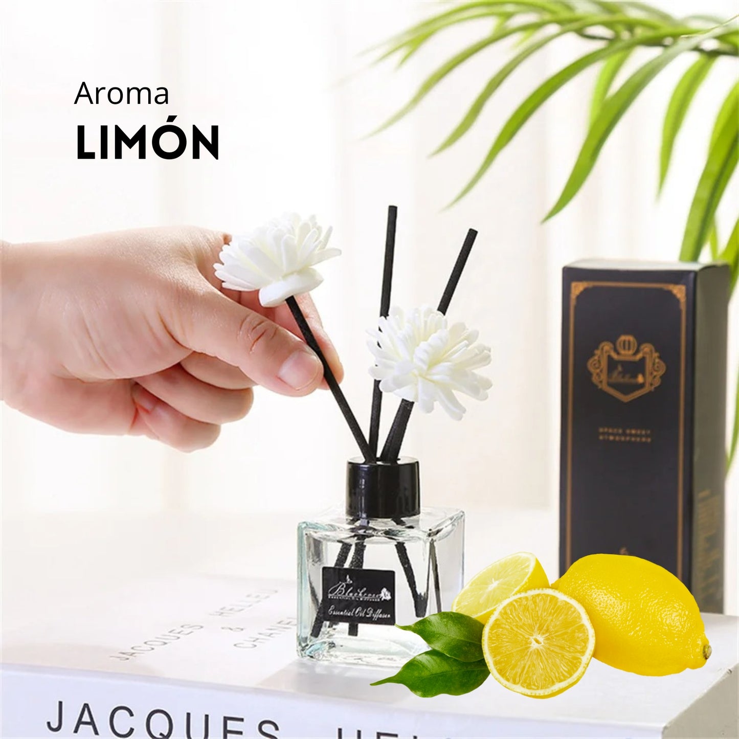 Difusor De Aromas Ambiental Con Varillas Limón