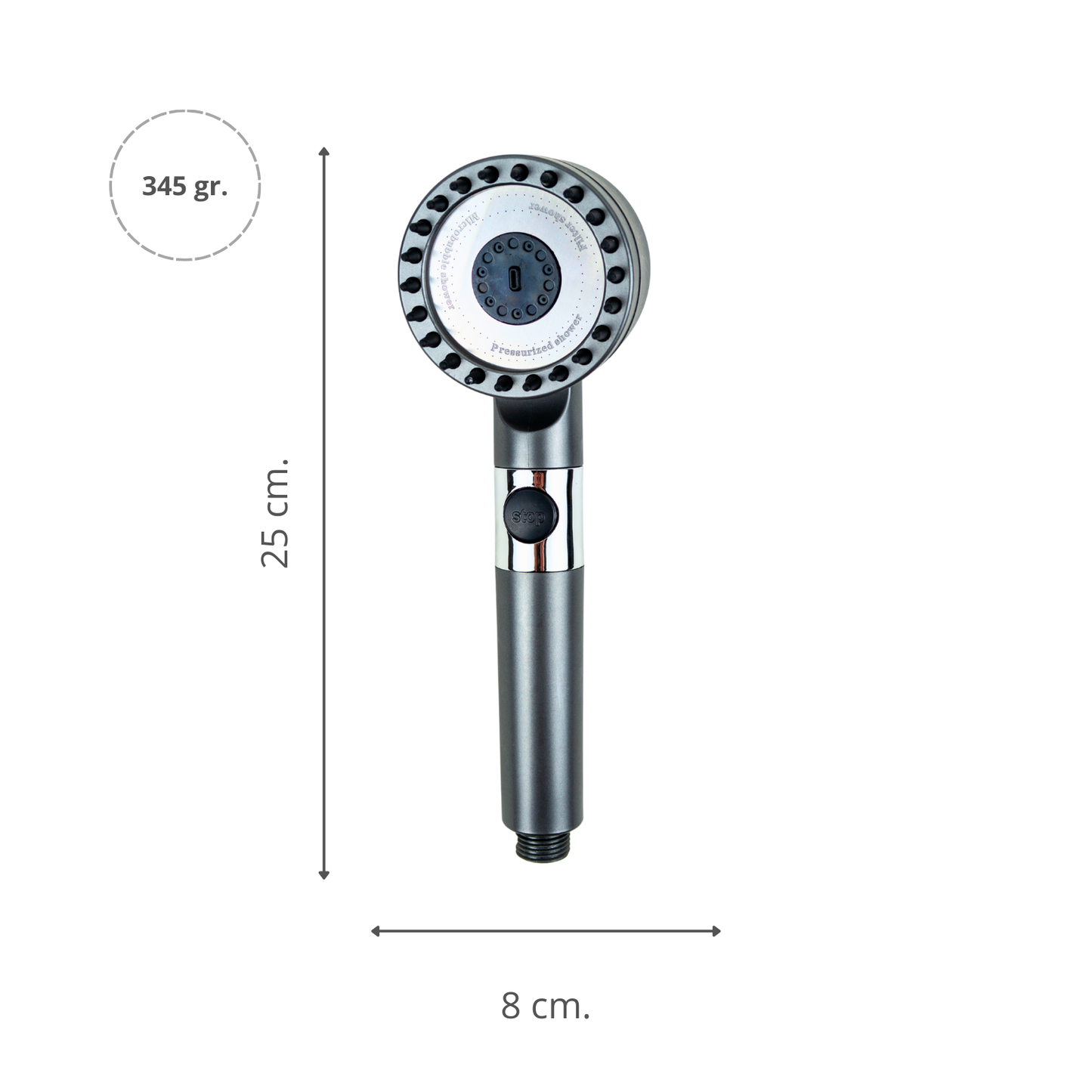 Cabezal de Ducha Set Masajeador Vigorizante Con Filtros