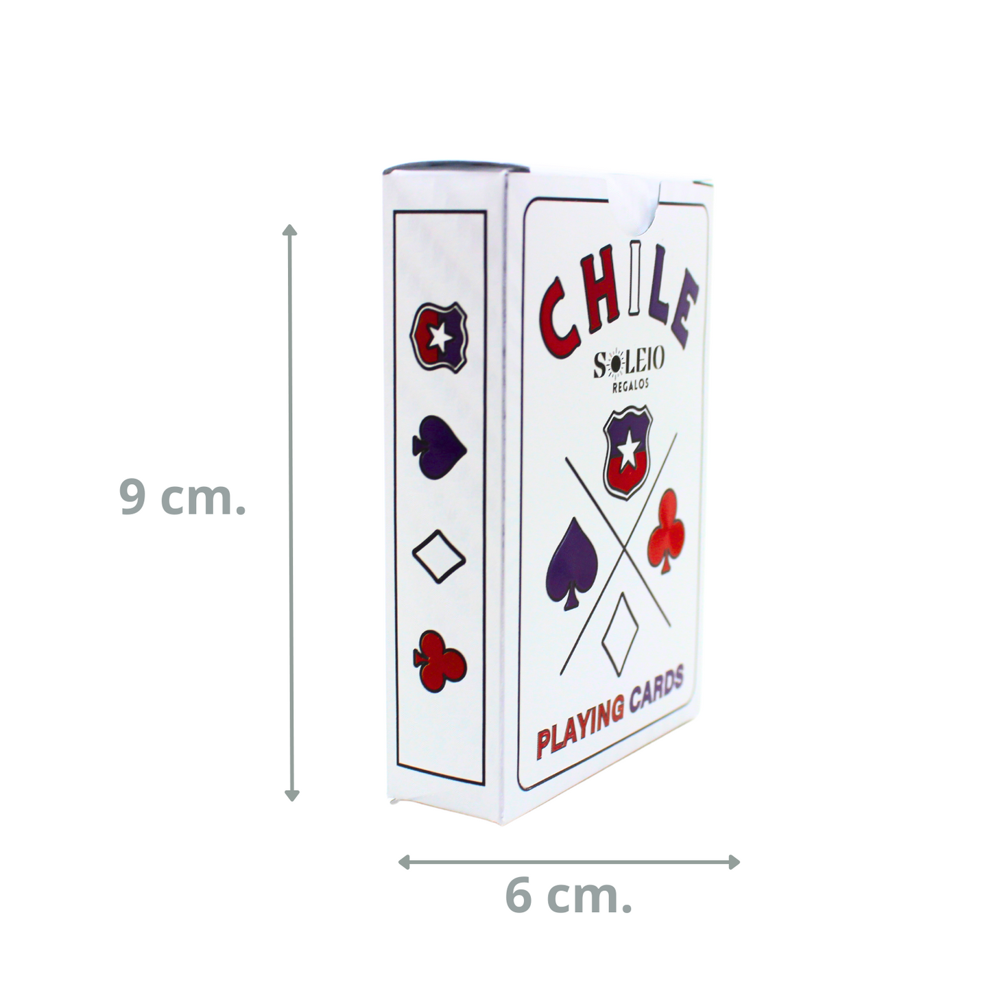 Naipes De Poker Plateado Plastificadas Diseño Chile