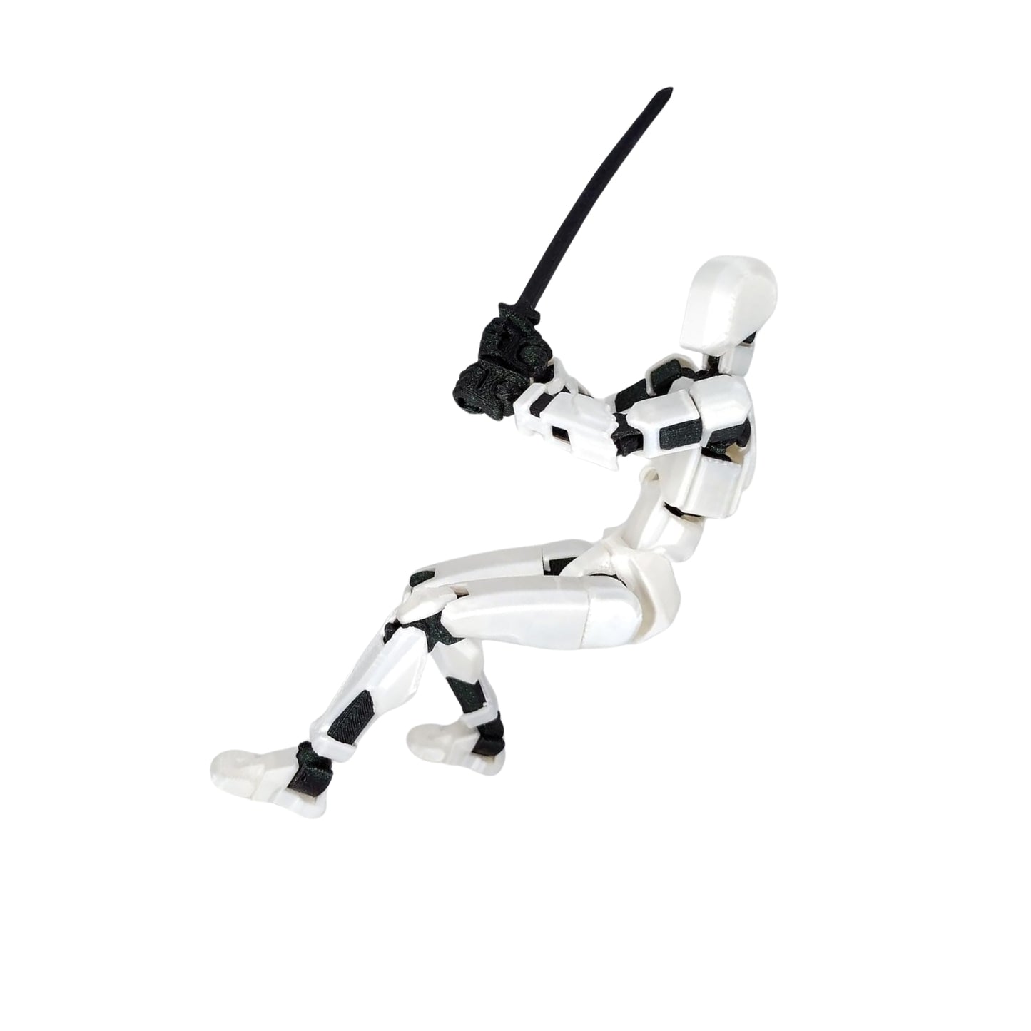 Figura De Acción T13 Articulado Impreso En 3D Kit Diy Blanco