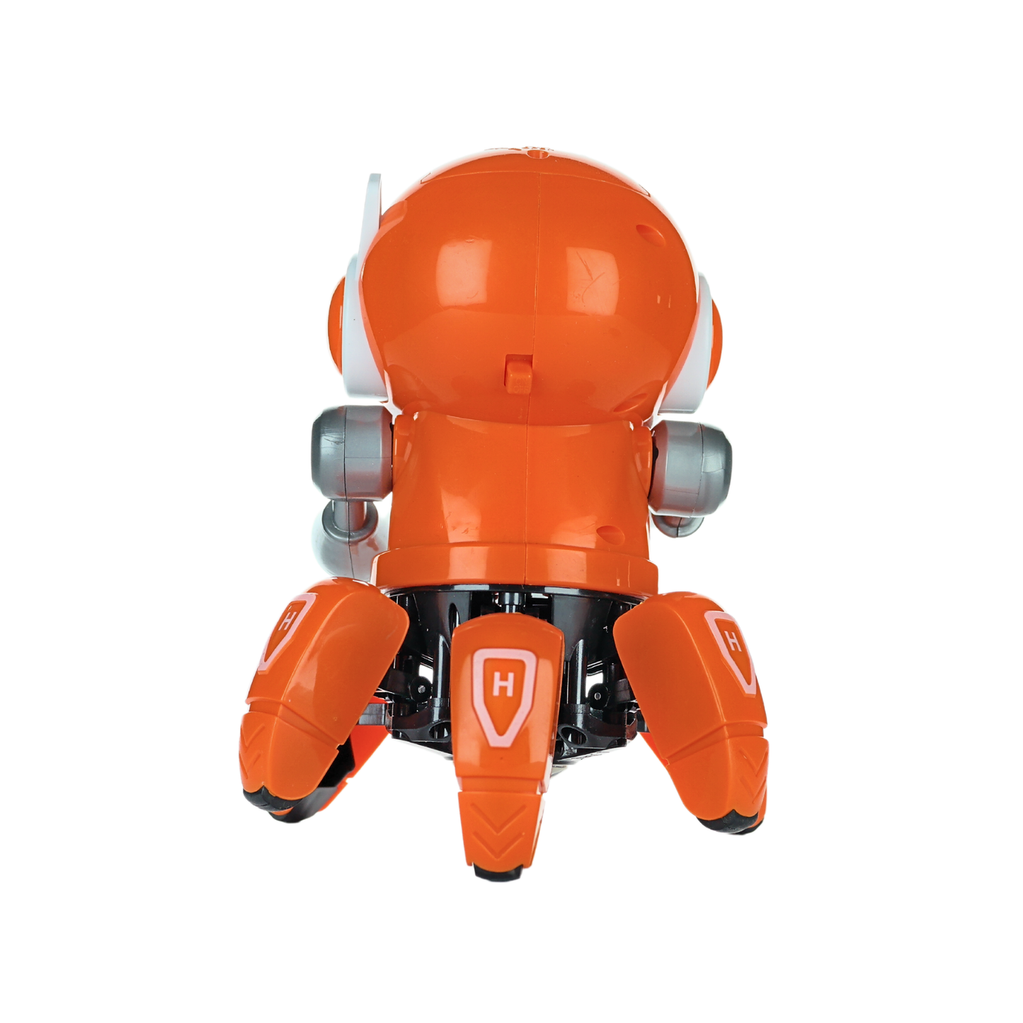 Robot De Juguete Led Articulado Musical Baila Y Camina Naranja