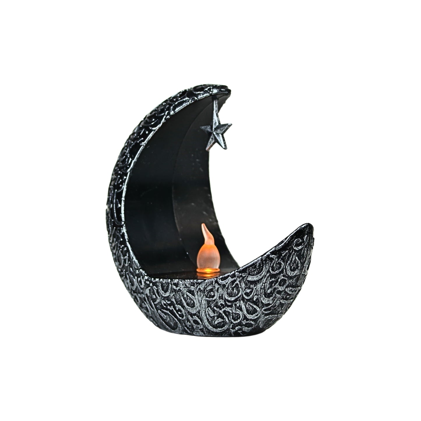 Lampara Led Candelabro de Luna Arabe Negro
