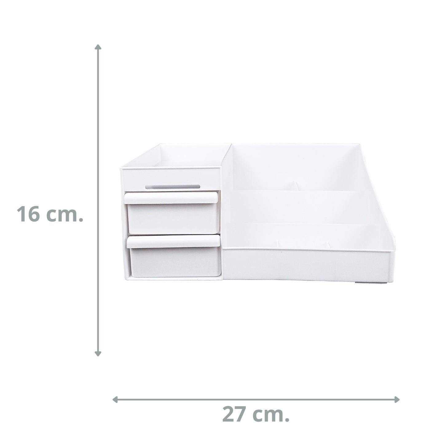 Cajas Organizadoras Multiusos Escritorio 3 Cajones Blanco