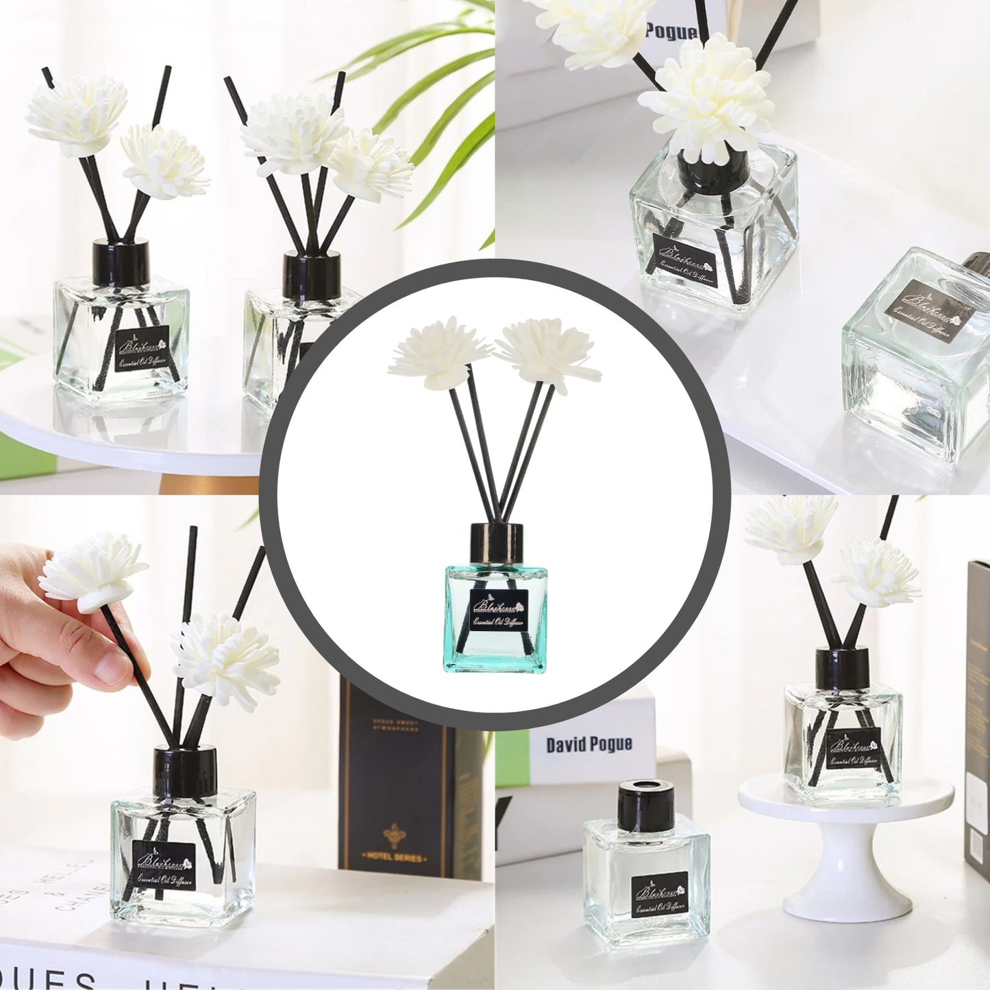 Difusor De Aromas Ambiental Con Varillas Rosa