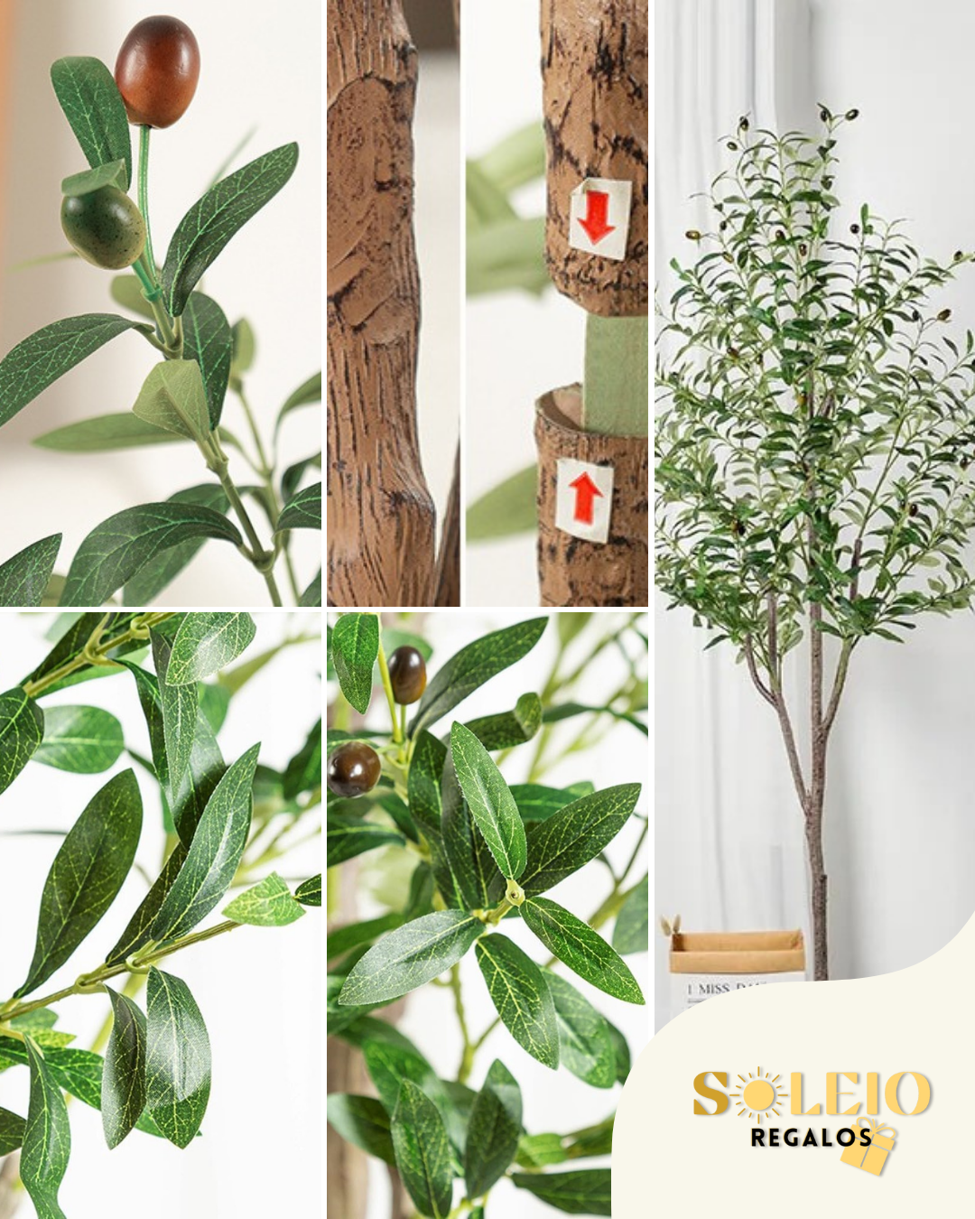 Olivo Artificial Decorativo Grande Elegancia Natural para tu Hogar