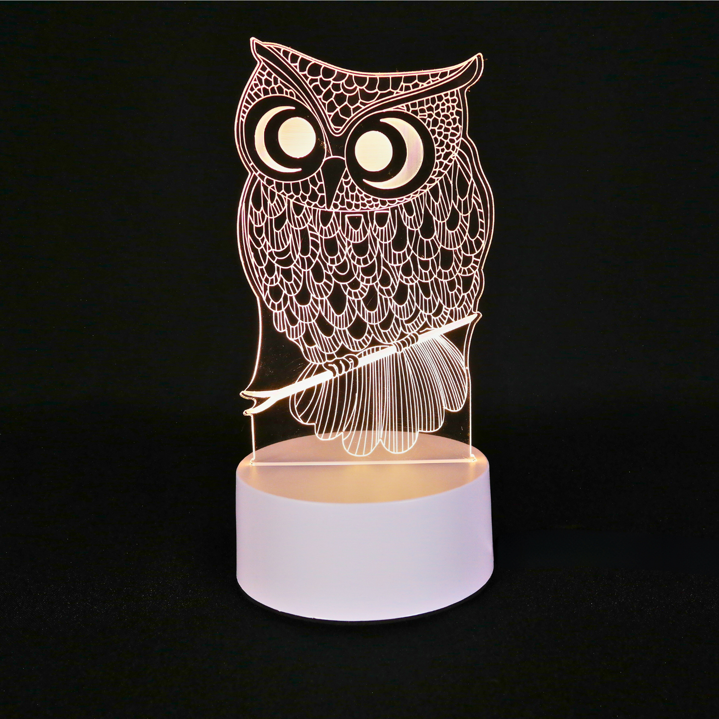 Lámpara LED De Mesa 3D USB Luz Buho