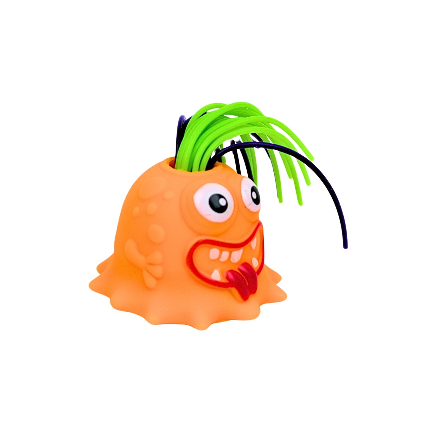Muñeco Anti Estrés Scream Monster Jalando El Pelo Naranja