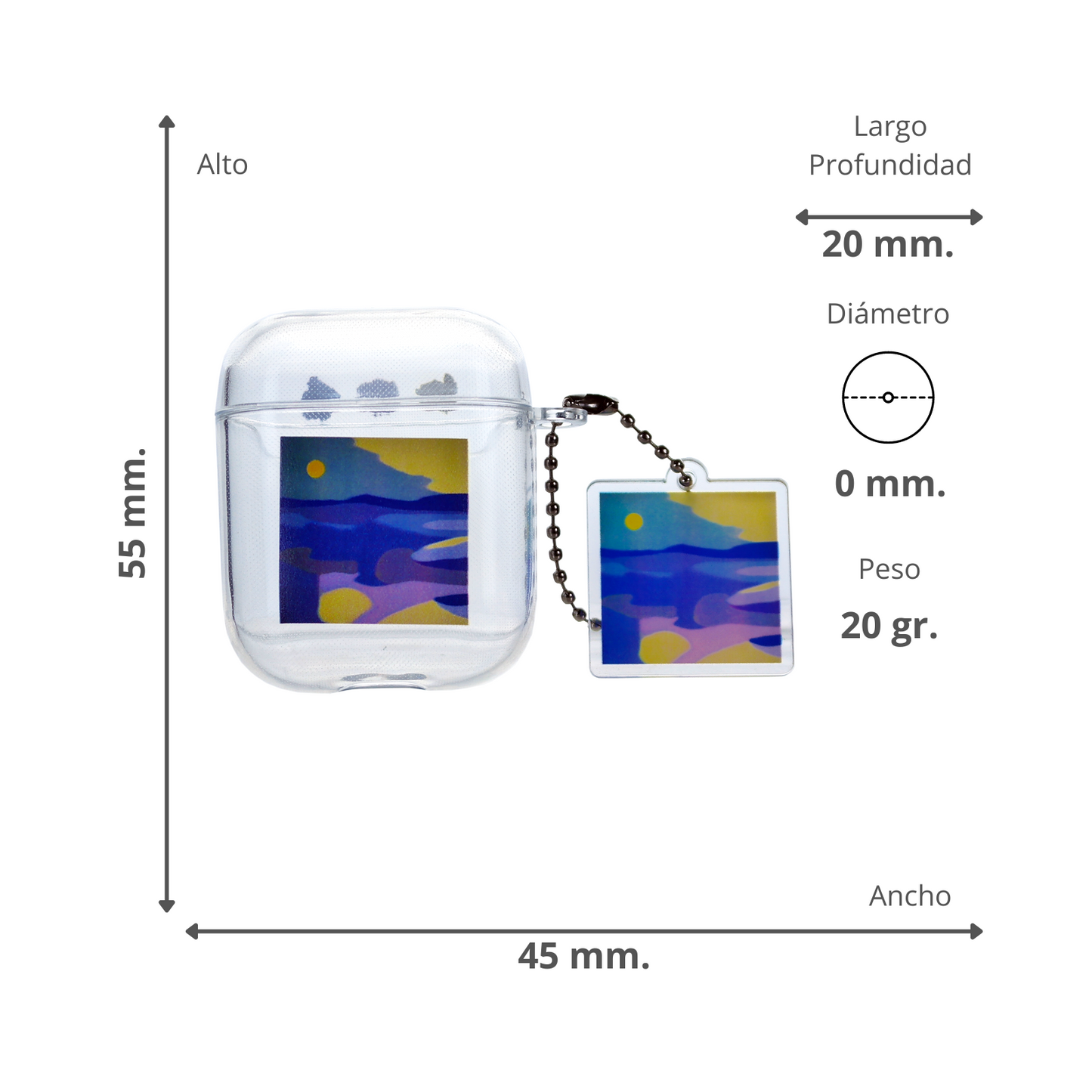 Funda Airpods 1/2 Mar