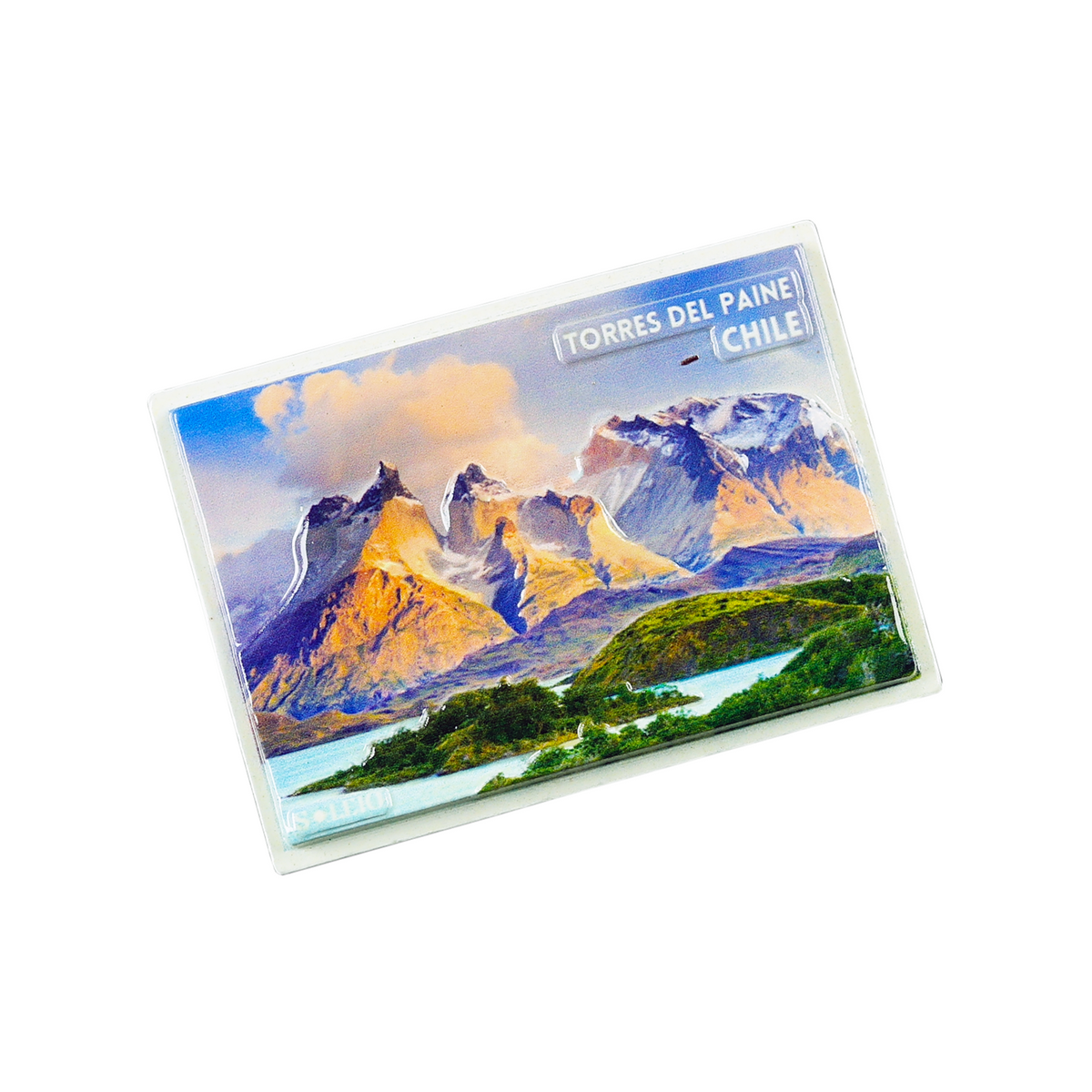Pack 12 Imanes Resina 3D Chile Torres del Paine
