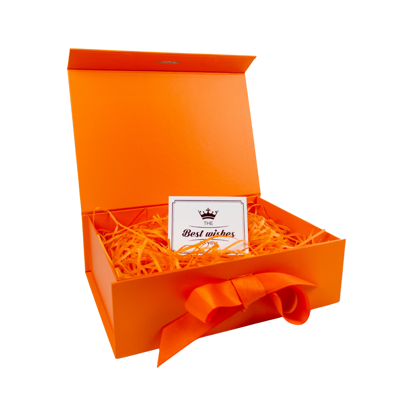 Gift Box Caja Para Regalos Con Tapa Premium Tamaño M Naranja