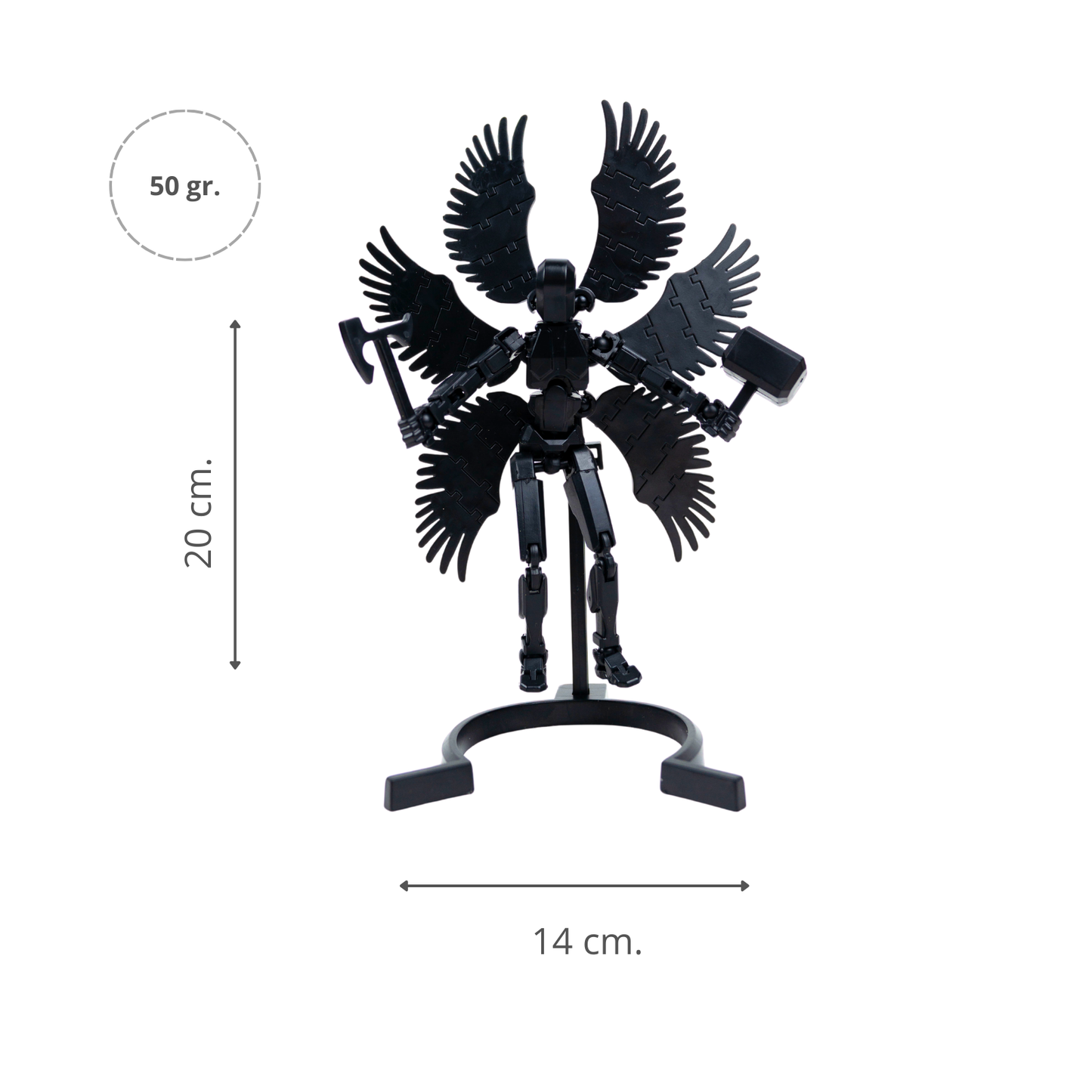 Figura de Acción Articulado Dummy 13 DIY Negro
