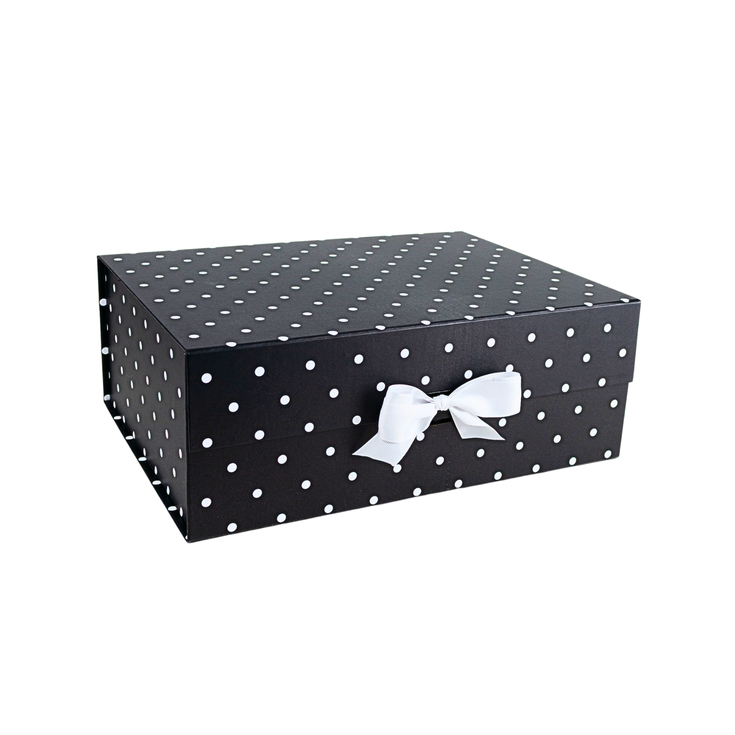 Pack 12 Cajas Para Regalos Polka Pintas Talla XL Negro