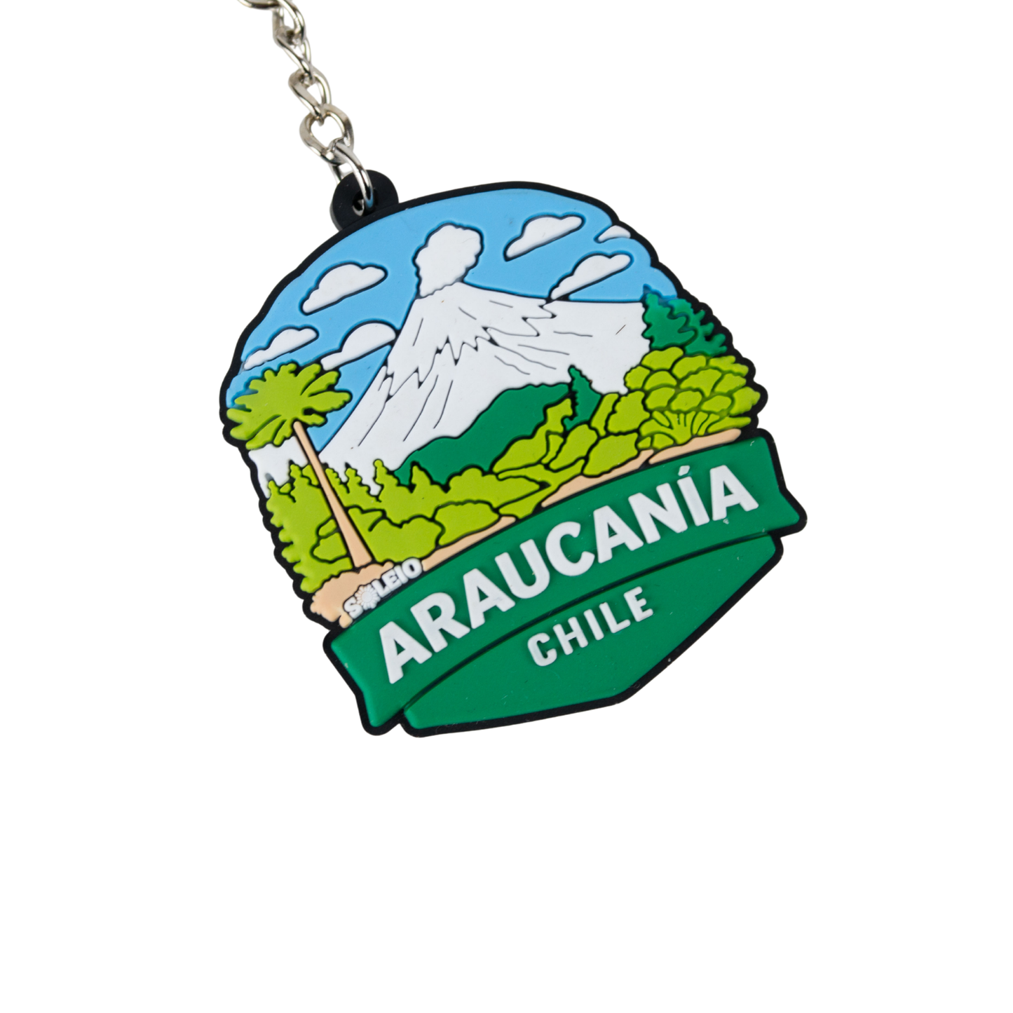 Pack 12 Llaveros De Goma Patch Travel Araucanía