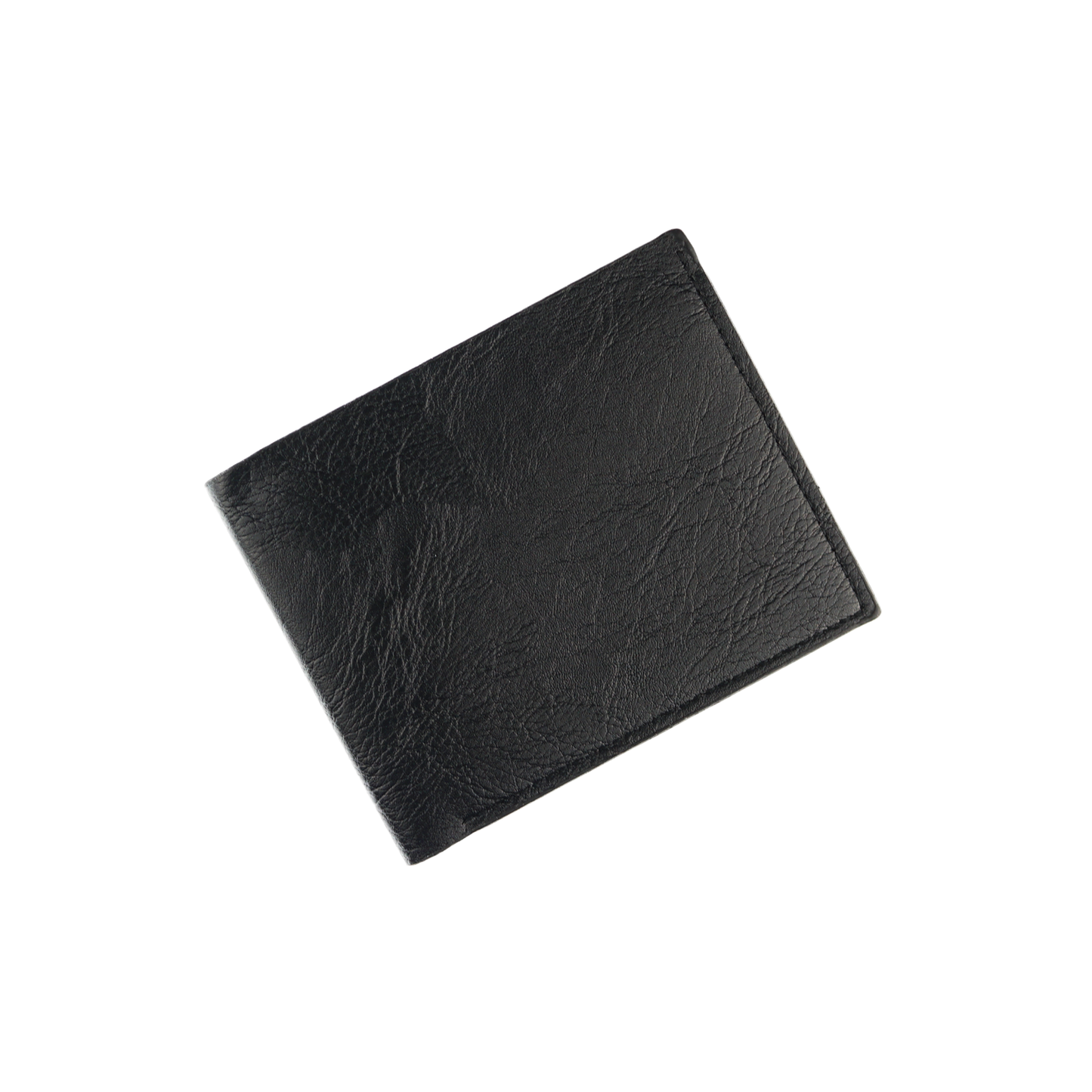 Billetera Tarjetera De Hombre Corta Ecocuero Negro