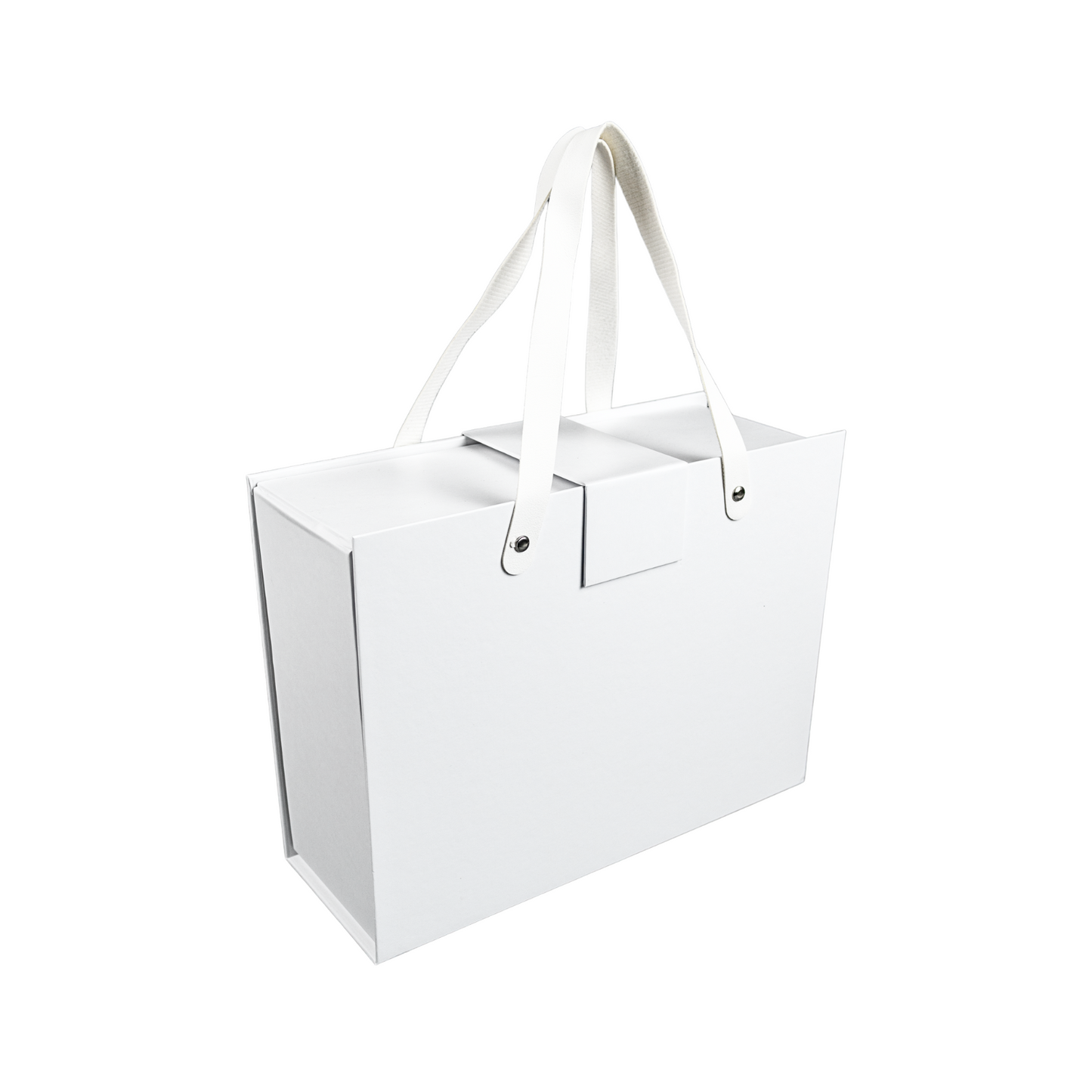 Gift Box Caja Para Regalos con Asas Tamaño L Blanco