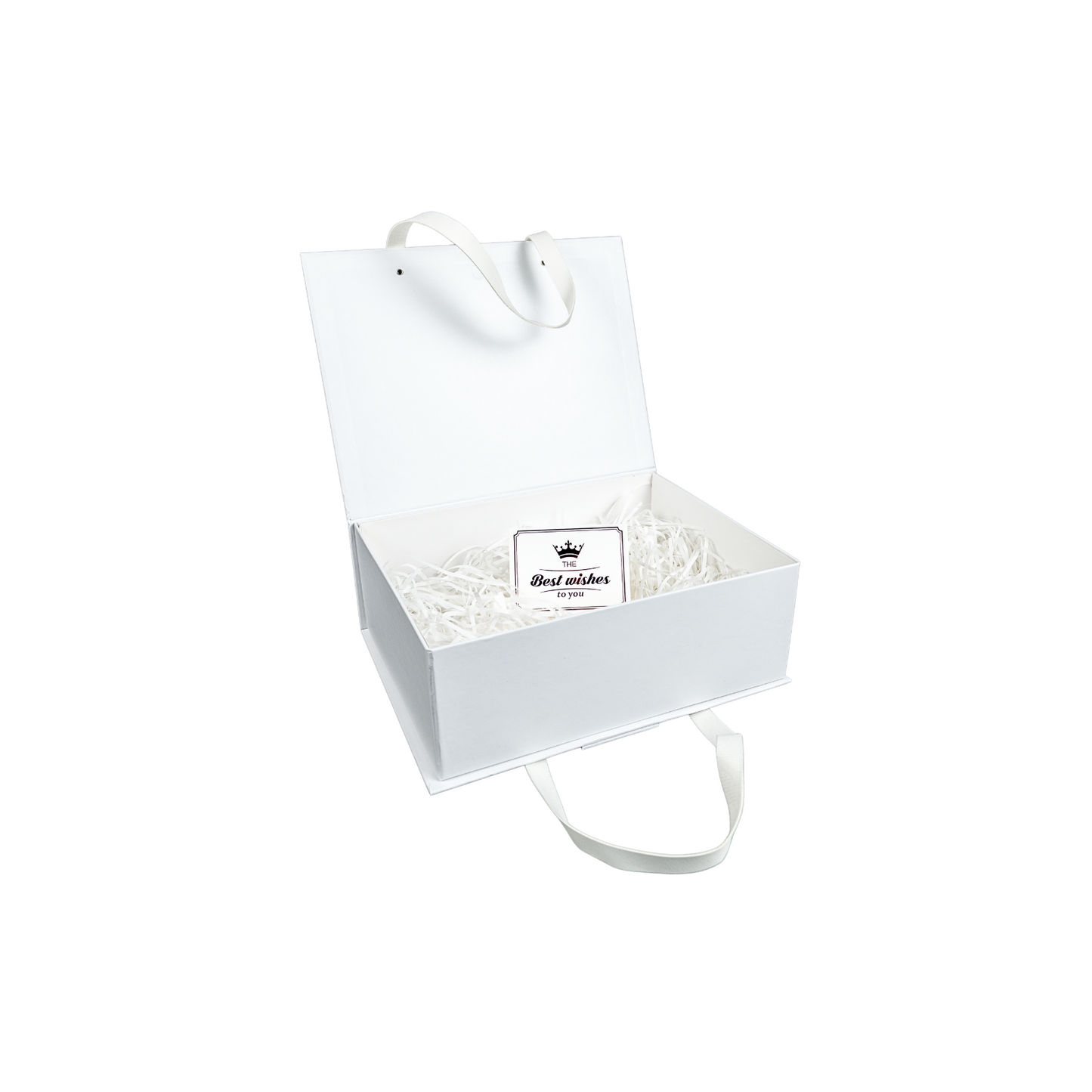 Gift Box Caja Para Regalos con Asas Tamaño M Blanco