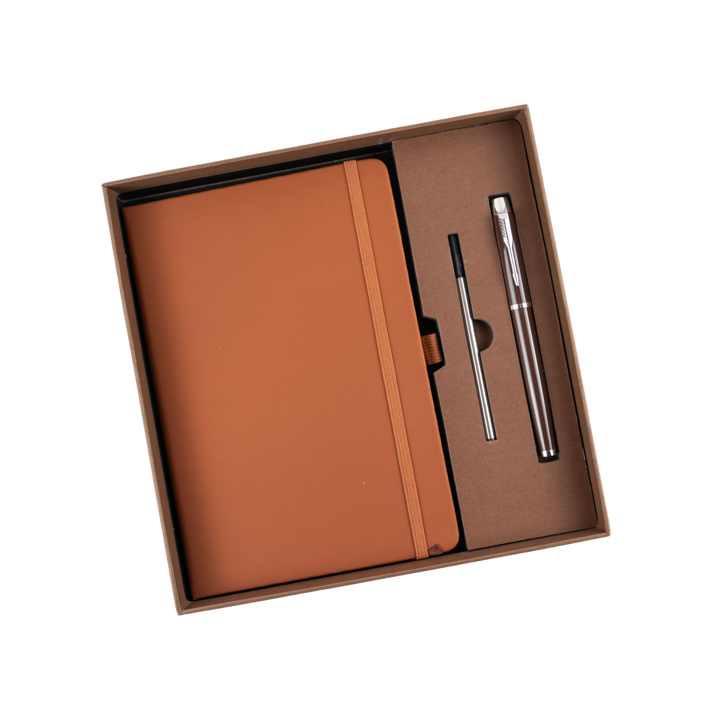 Agenda Block De Notas Mas Bolígrafos En Caja De Regalo Cafe