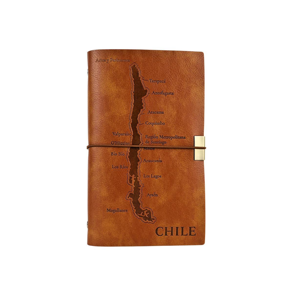 Pack 4 Block de Notas A5 Chile Mapa Café