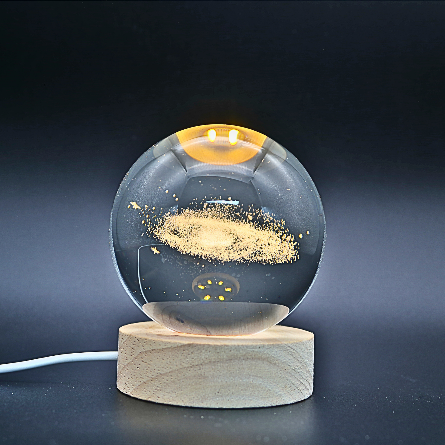 Lampara Bola De Cristal LED Galaxia